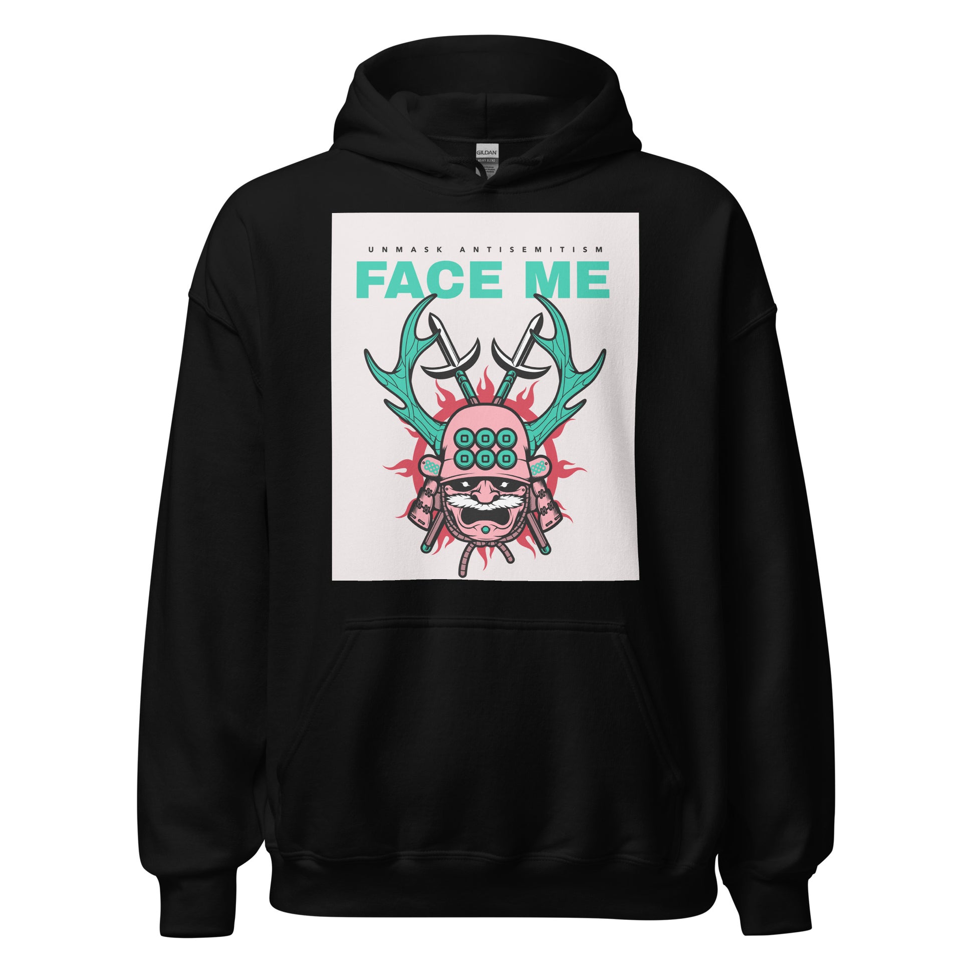 Face Me | Unmask Antisemitism | Unisex Hoodie Jouparty
