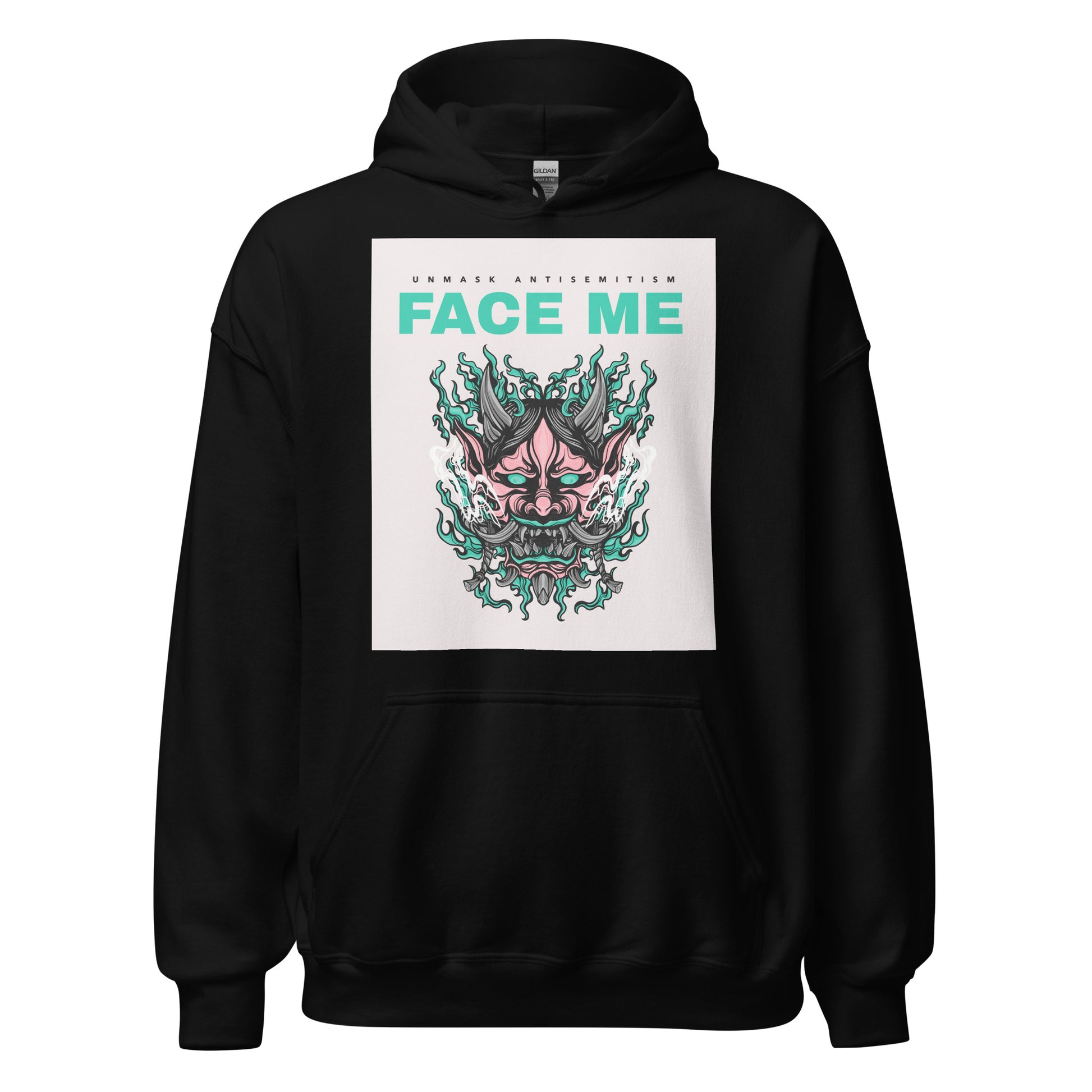 Face Me | Unmask Antisemitism | Unisex Hoodie Jouparty