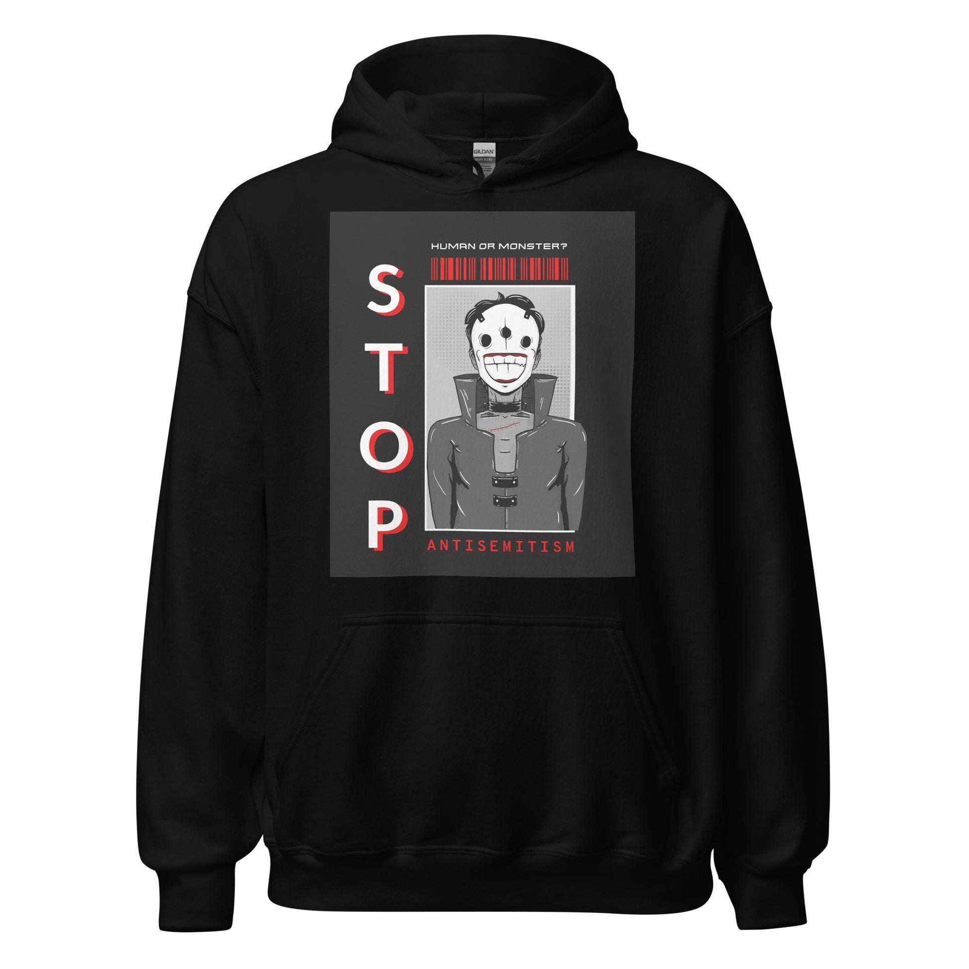 Human Or Monster | Antisemitism | Unisex Hoodie Jouparty
