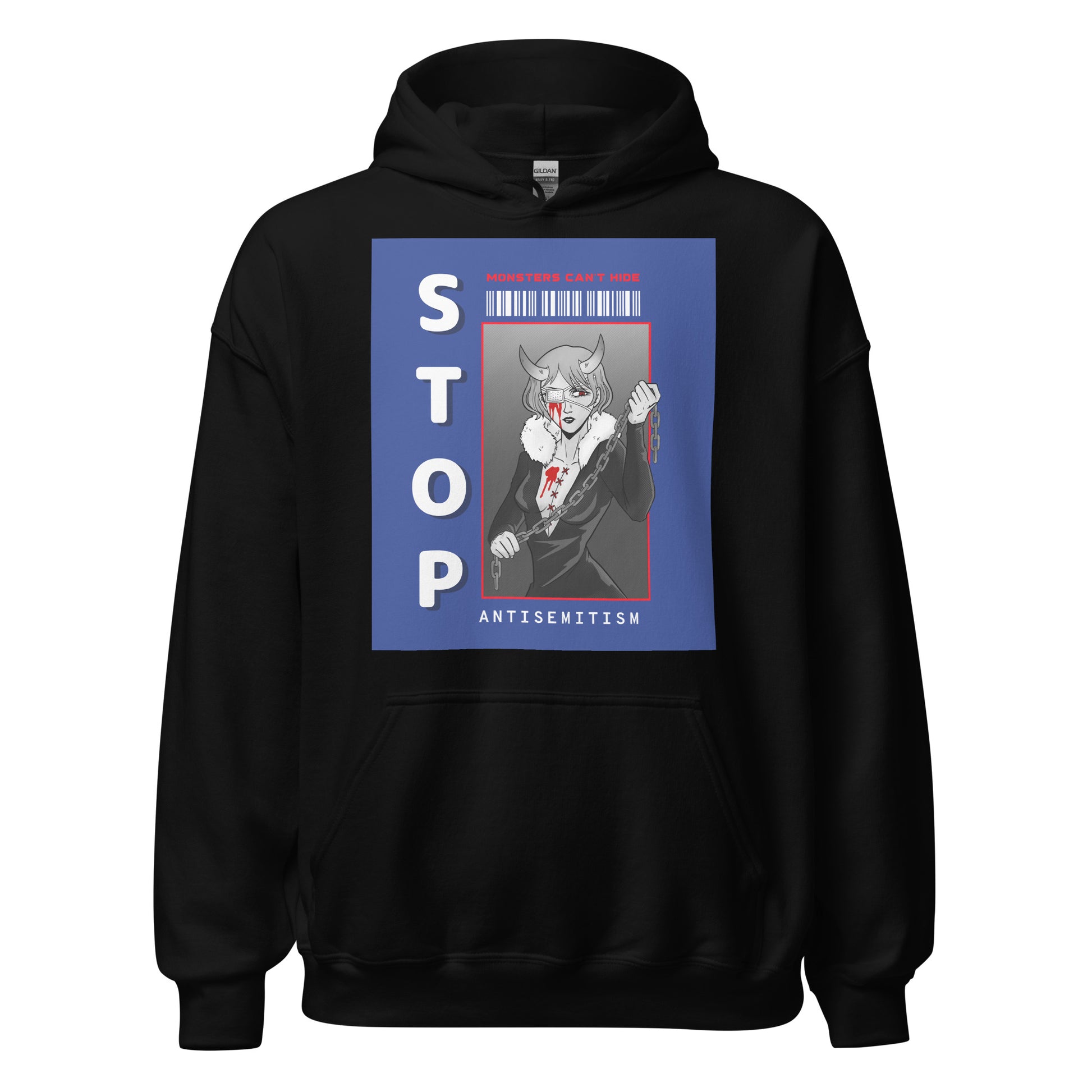 Monsters Can't Hide | Antisemitism | Unisex Hoodie