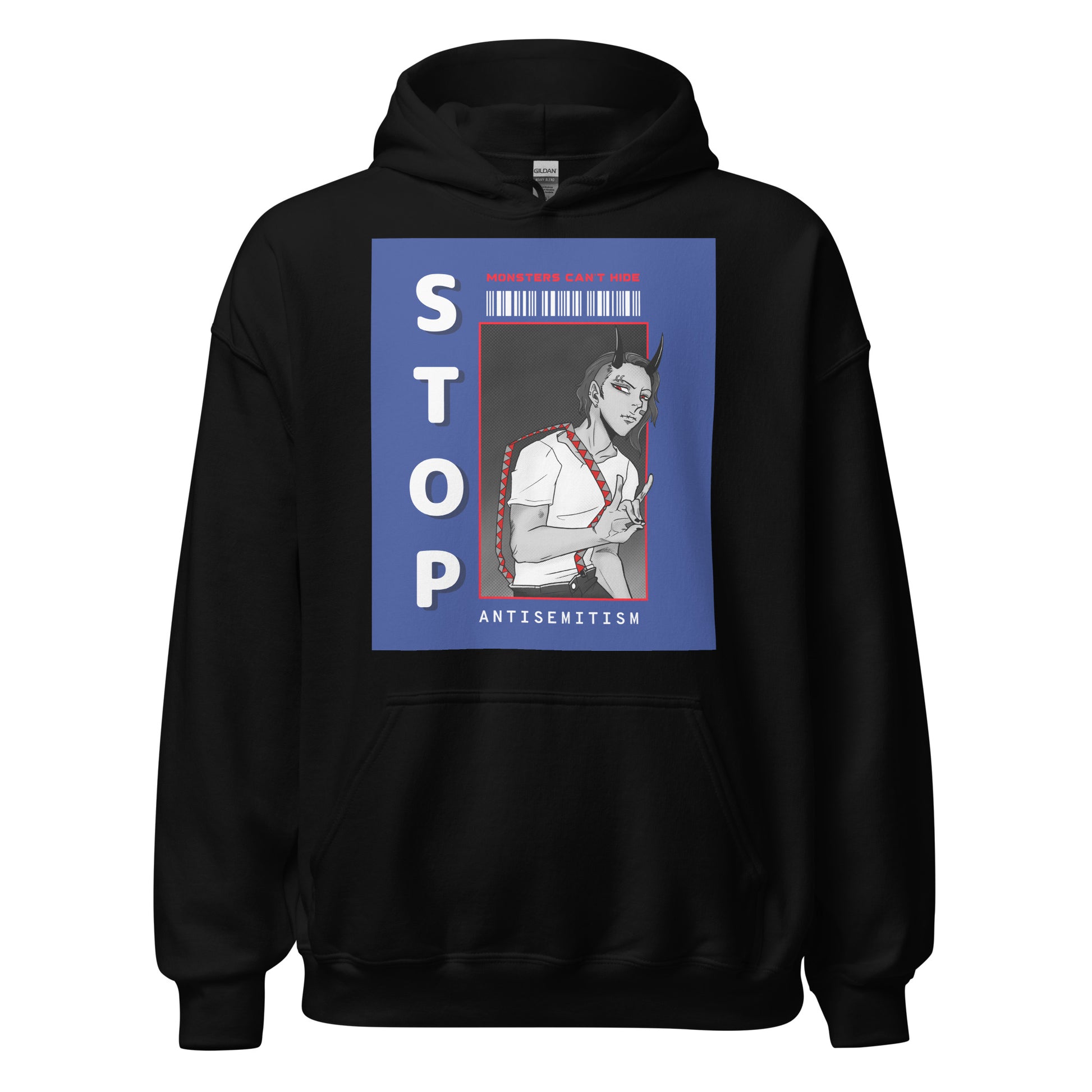 Monsters Can't Hide | Antisemitism | Unisex Hoodie