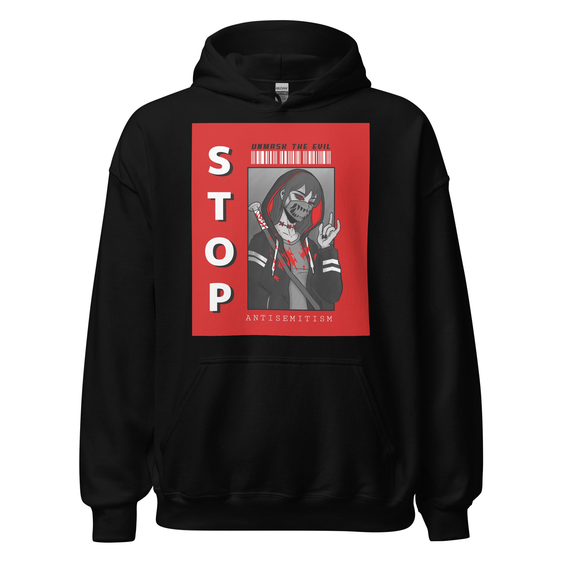Unmask Evil | Antisemitism | Unisex Hoodie Jouparty