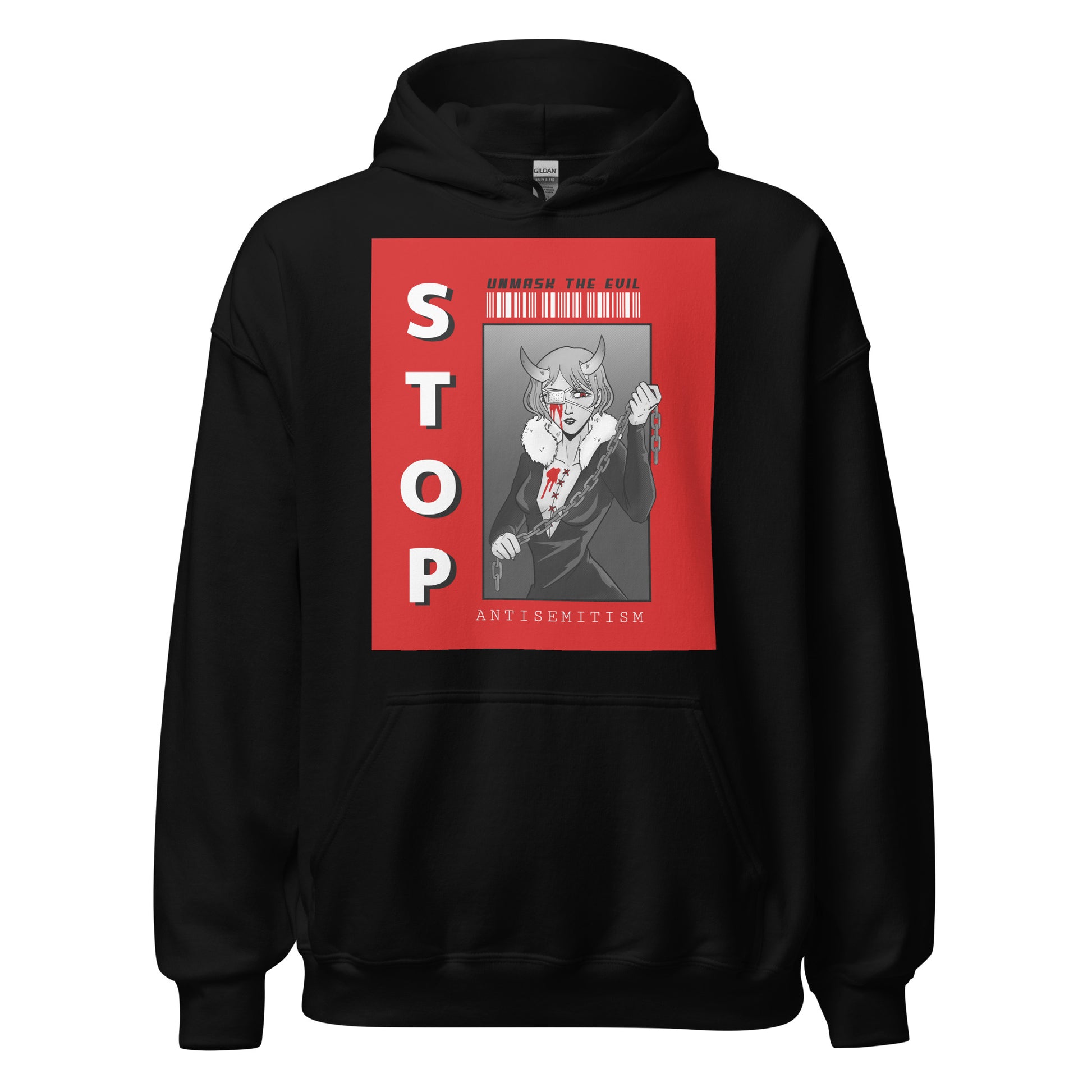 Unmask Evil | Antisemitism | Unisex Hoodie Jouparty