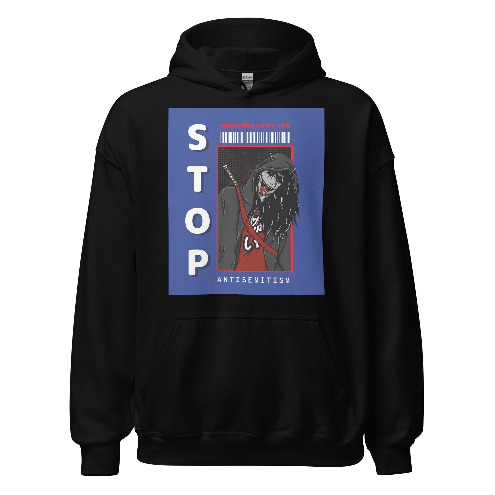 Monsters Can't Hide | Antisemitism | Unisex Hoodie