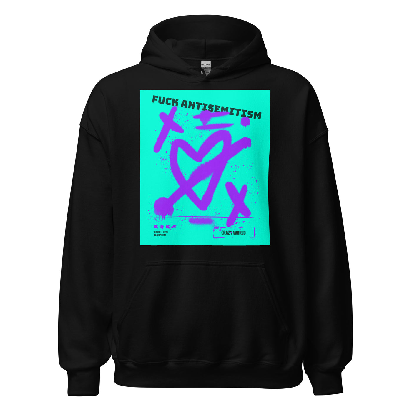 Fuck Antisemitism Graffiti | Unisex Hoodie Jouparty