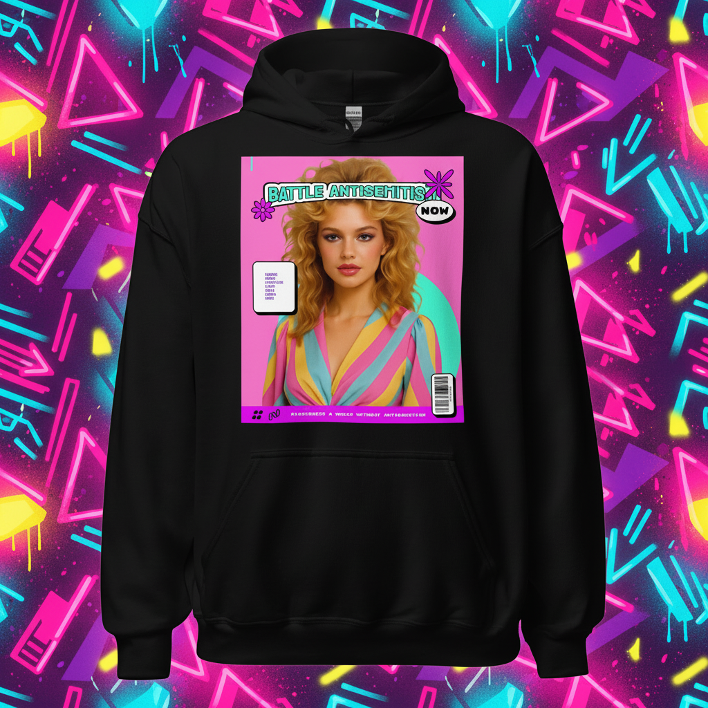 80's Fashion Trend | Battle Antisemitism | Unisex Hoodie Jouparty