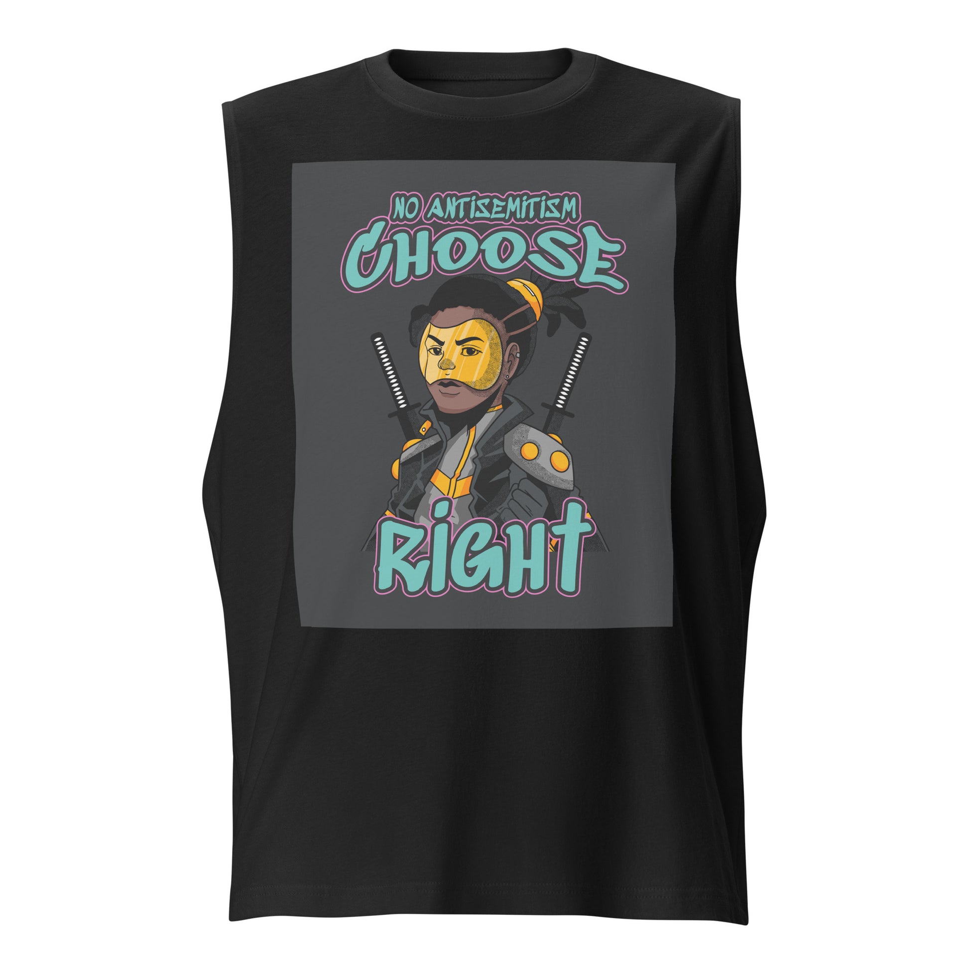 Choose Right | Antisemitism | Unisex Muscle Tank Top Jouparty