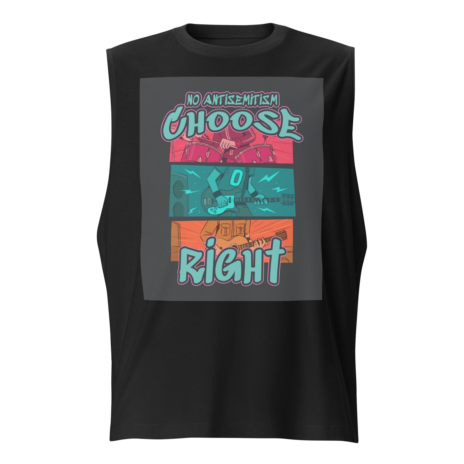 Choose Right | Antisemitism | Unisex Muscle Tank Top Jouparty