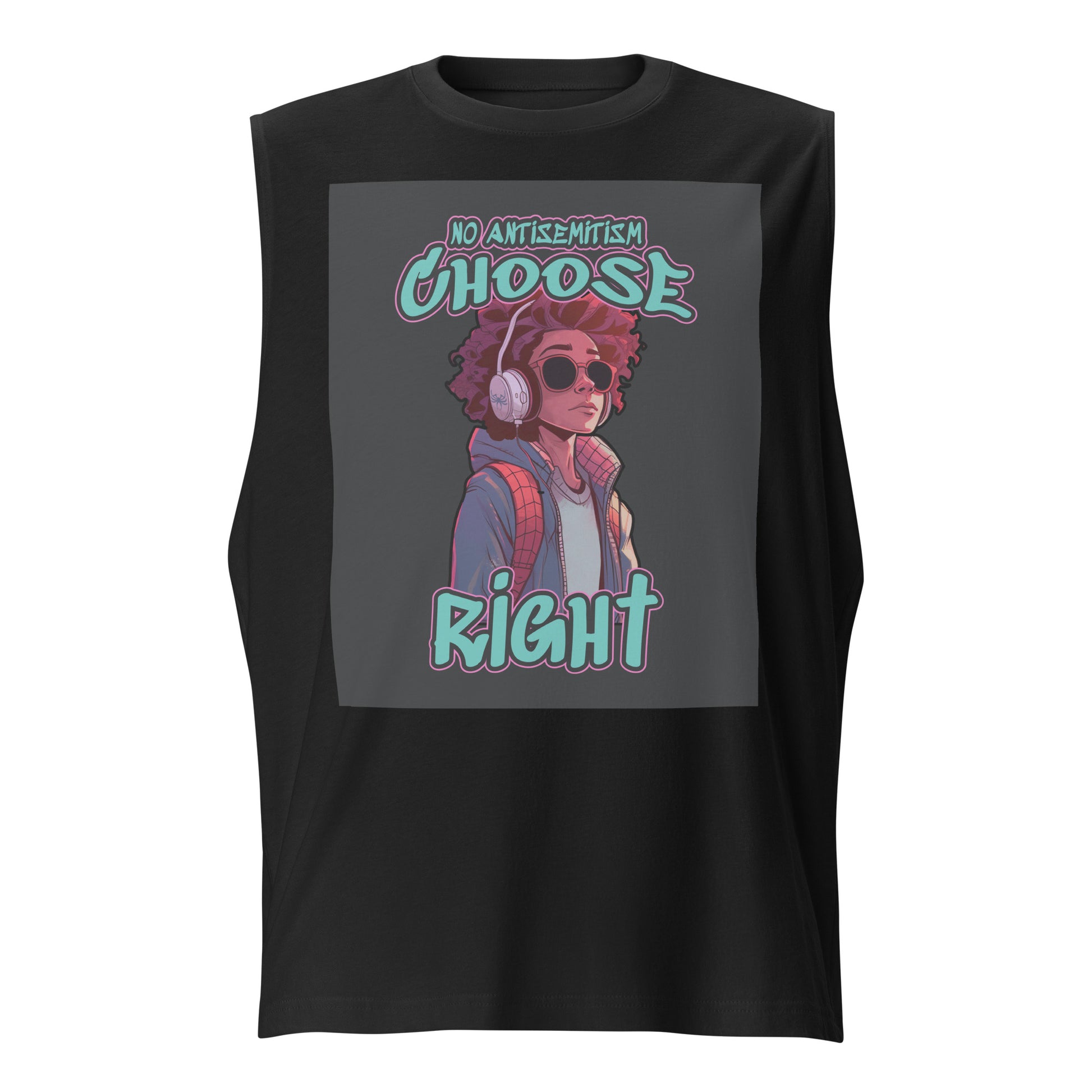Choose Right | Antisemitism | Unisex Muscle Tank Top Jouparty