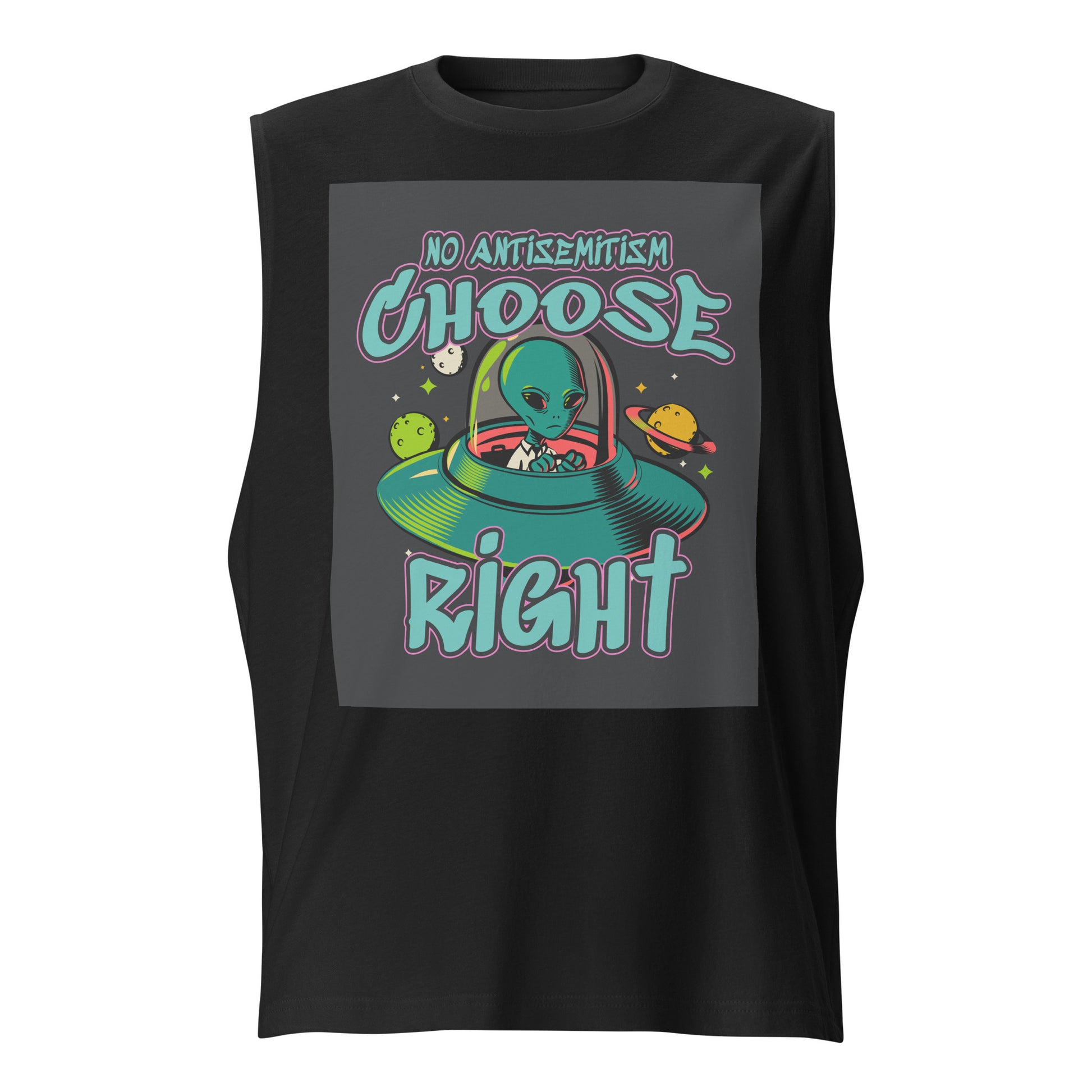 Choose Right | Antisemitism | Unisex Muscle Tank Top Jouparty