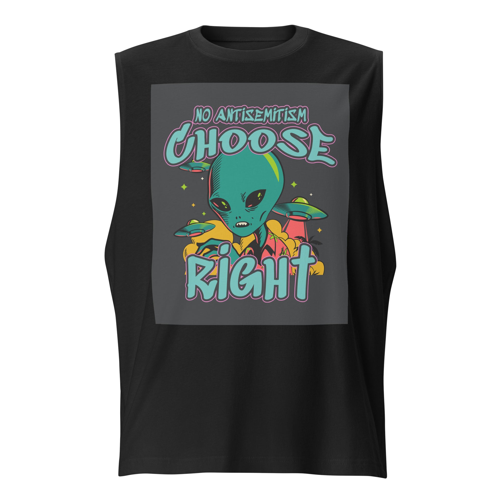 Choose Right | Antisemitism | Unisex Muscle Tank Top Jouparty