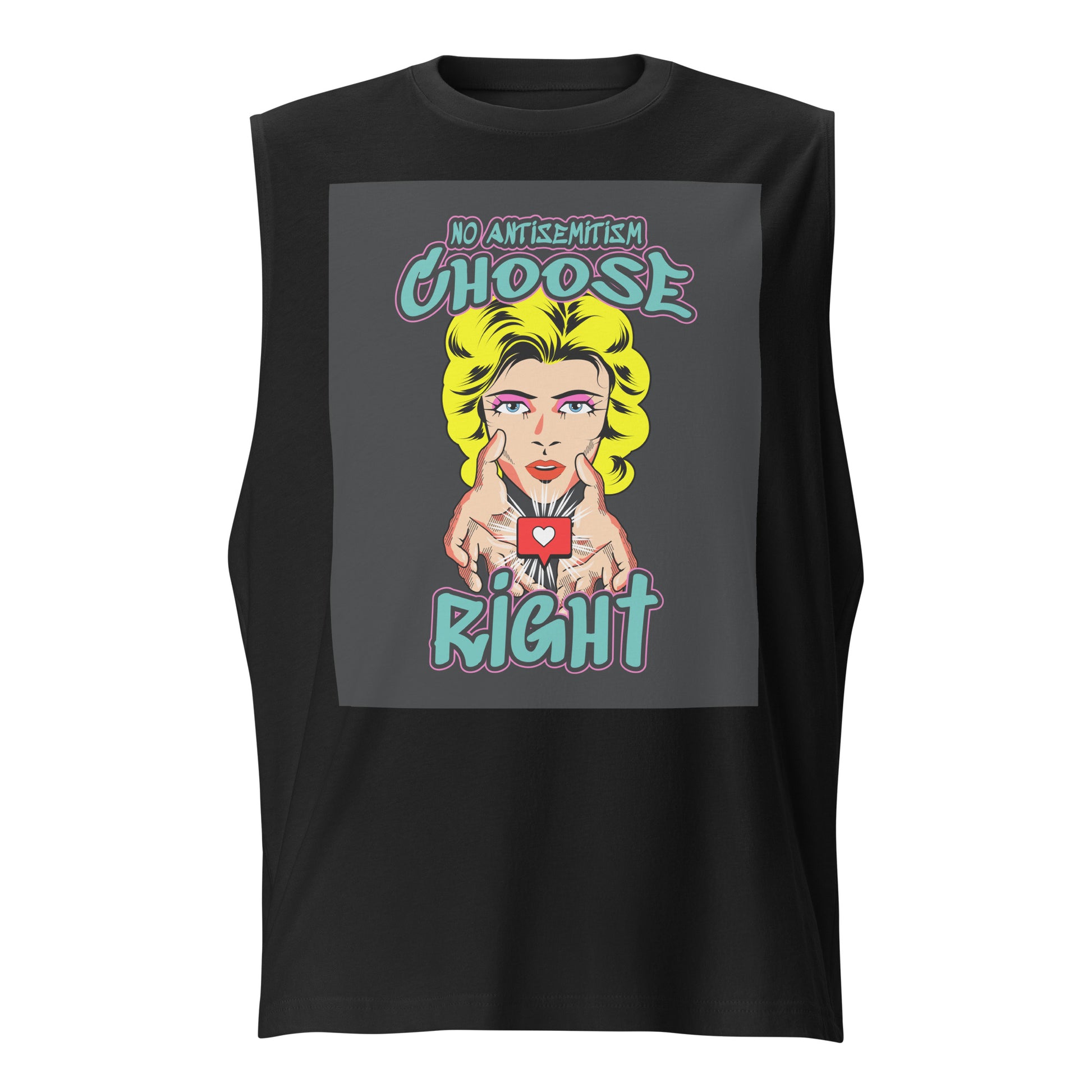 Choose Right | Antisemitism | Unisex Muscle Tank Top Jouparty