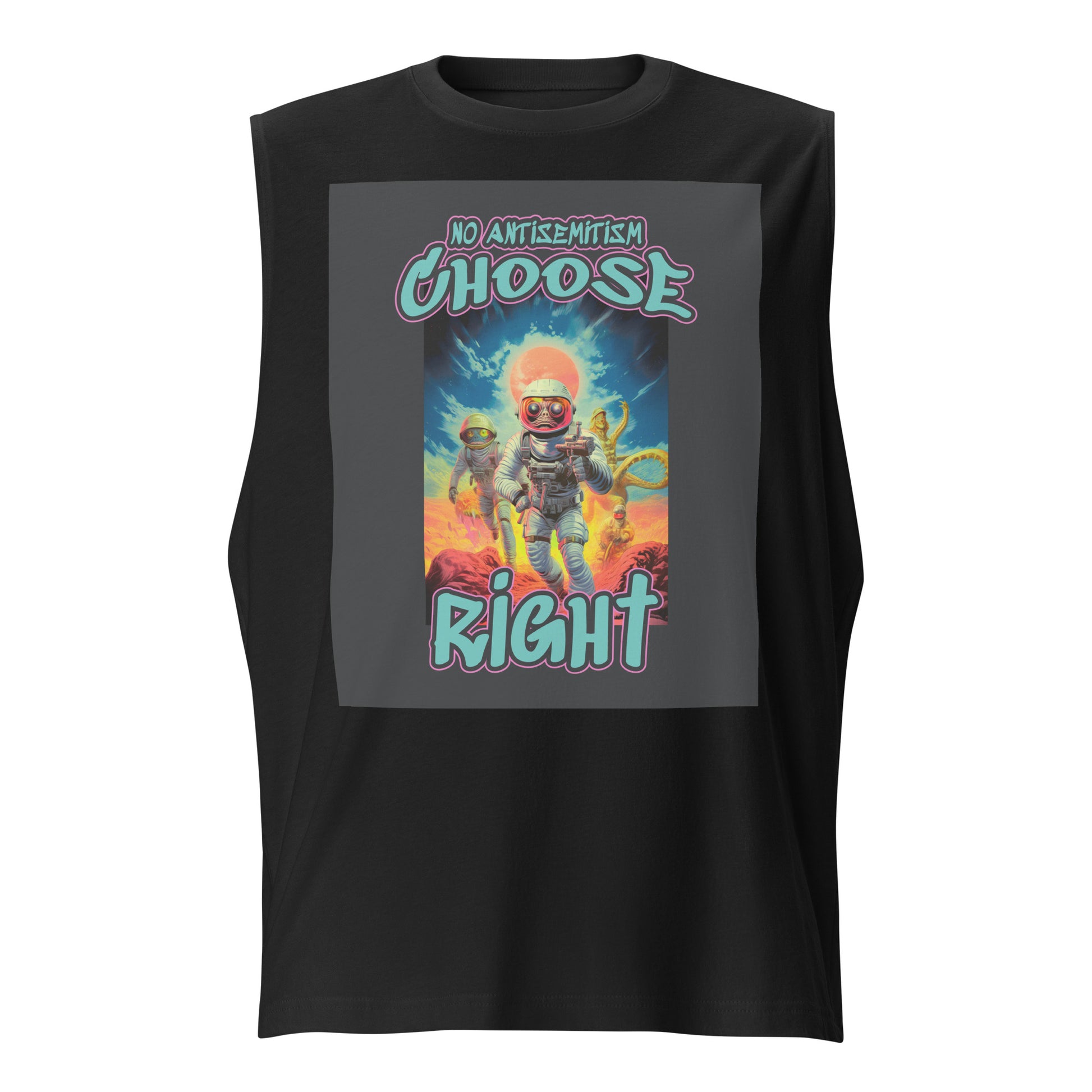 Choose Right | Antisemitism | Unisex Muscle Tank Top Jouparty