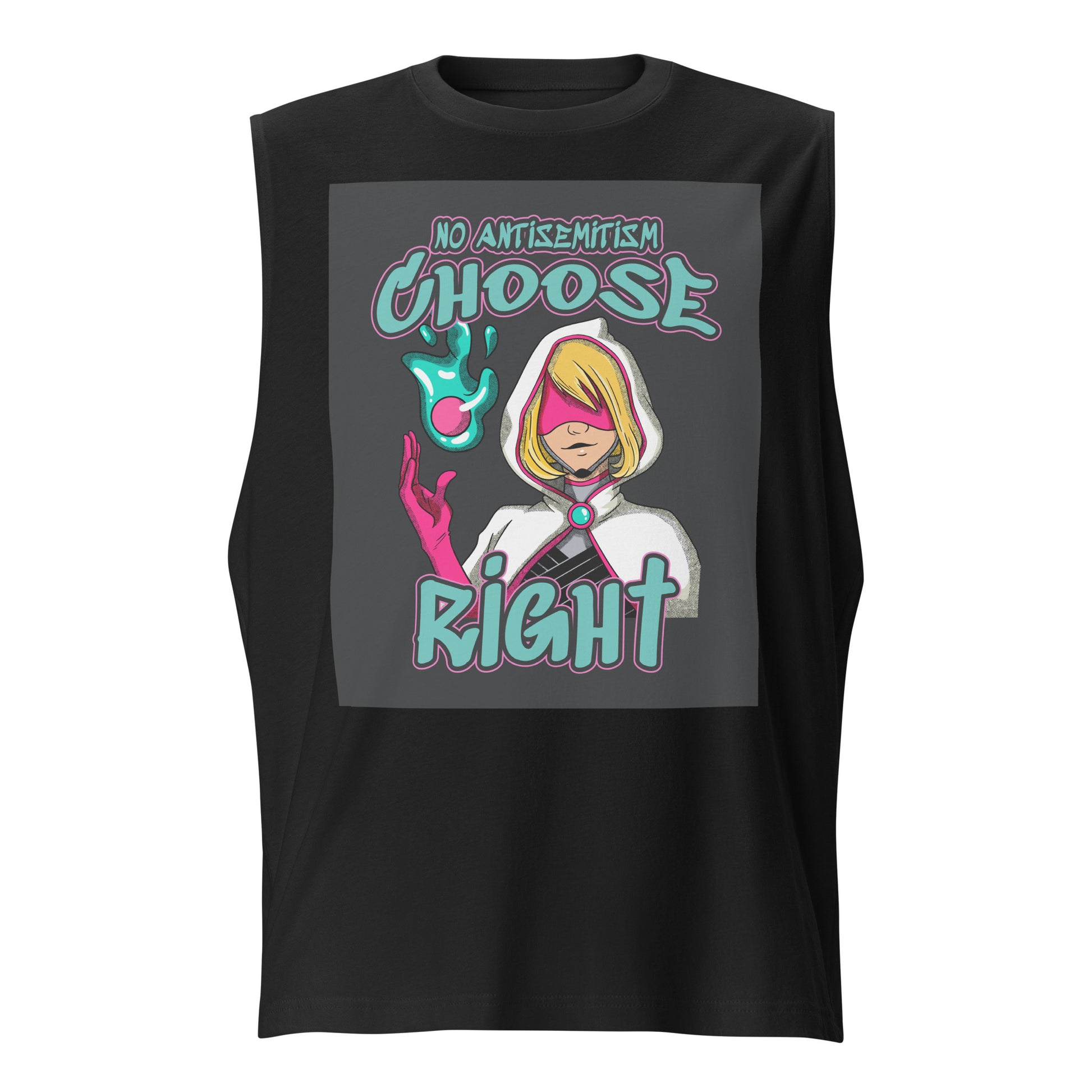 Choose Right | Antisemitism | Unisex Muscle Tank Top Jouparty