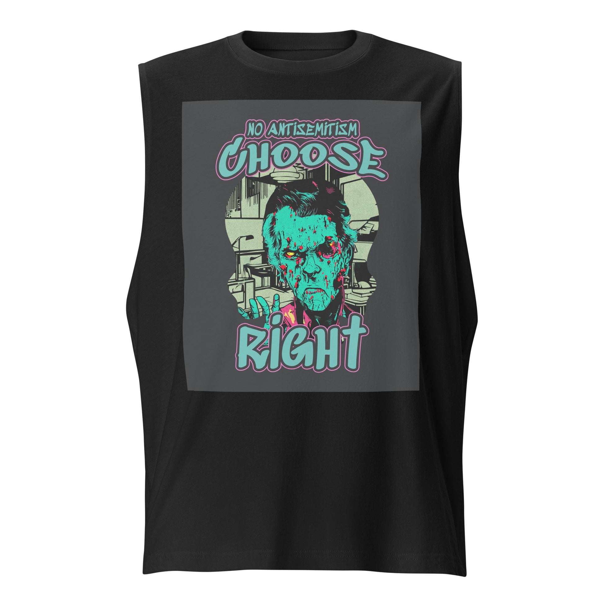 Choose Right | Antisemitism | Unisex Muscle Tank Top Jouparty