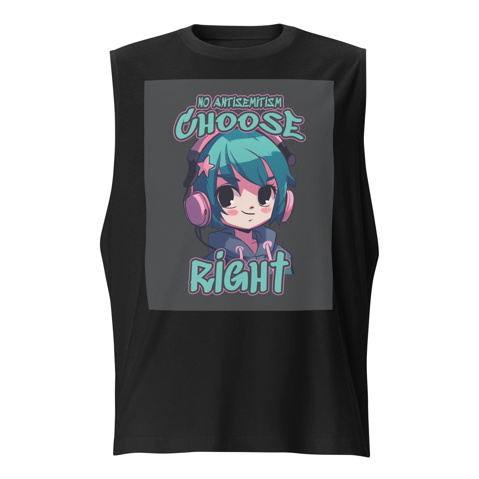 Choose Right | Antisemitism | Unisex Muscle Tank Top Jouparty