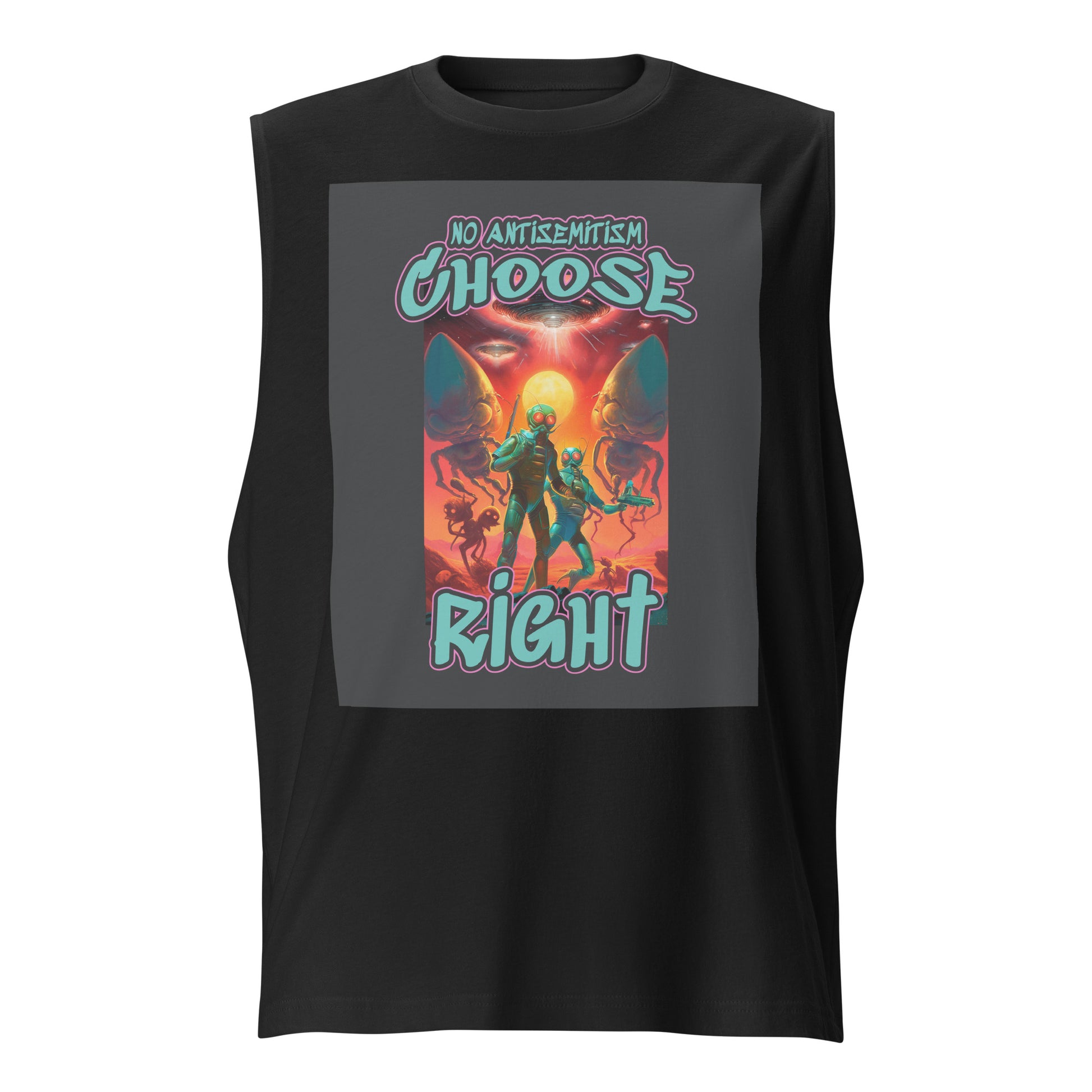 Choose Right | Antisemitism | Unisex Muscle Tank Top Jouparty