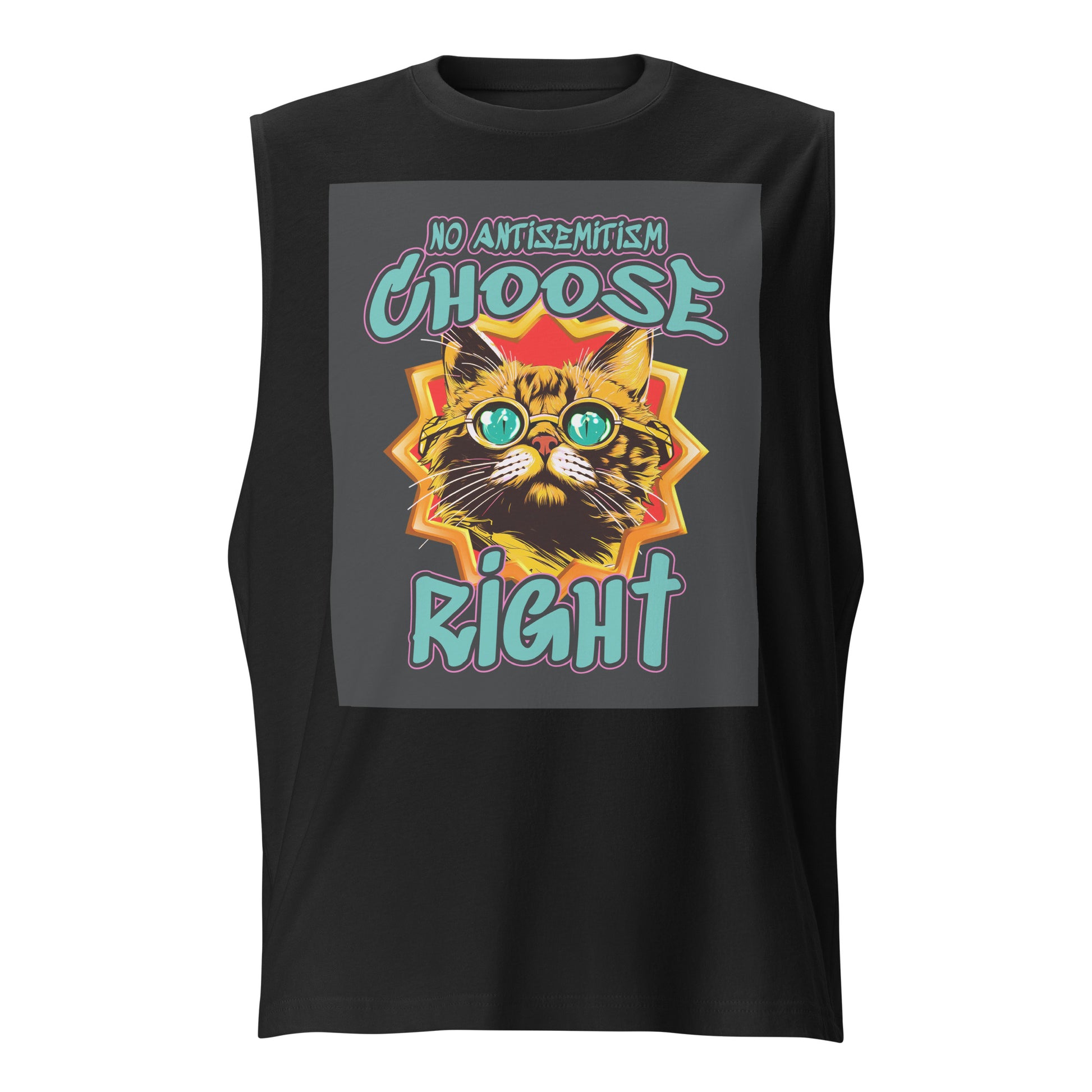 Choose Right | Antisemitism | Unisex Muscle Tank Top Jouparty