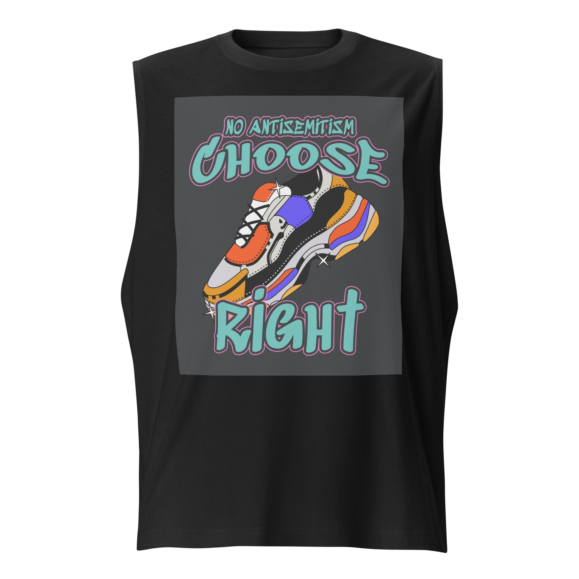 Choose Right | Antisemitism | Unisex Muscle Tank Top Jouparty