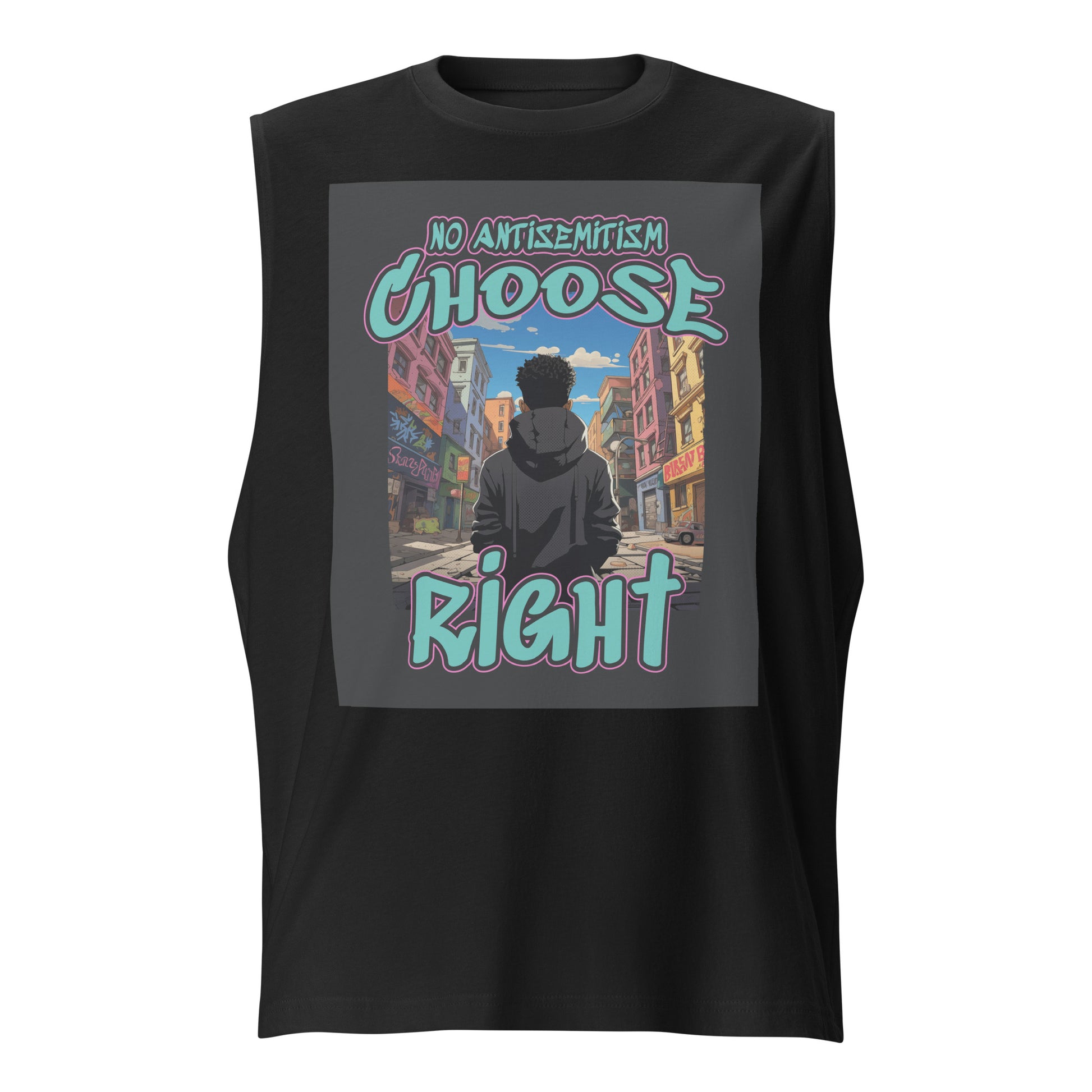 Choose Right | Antisemitism | Unisex Muscle Tank Top Jouparty