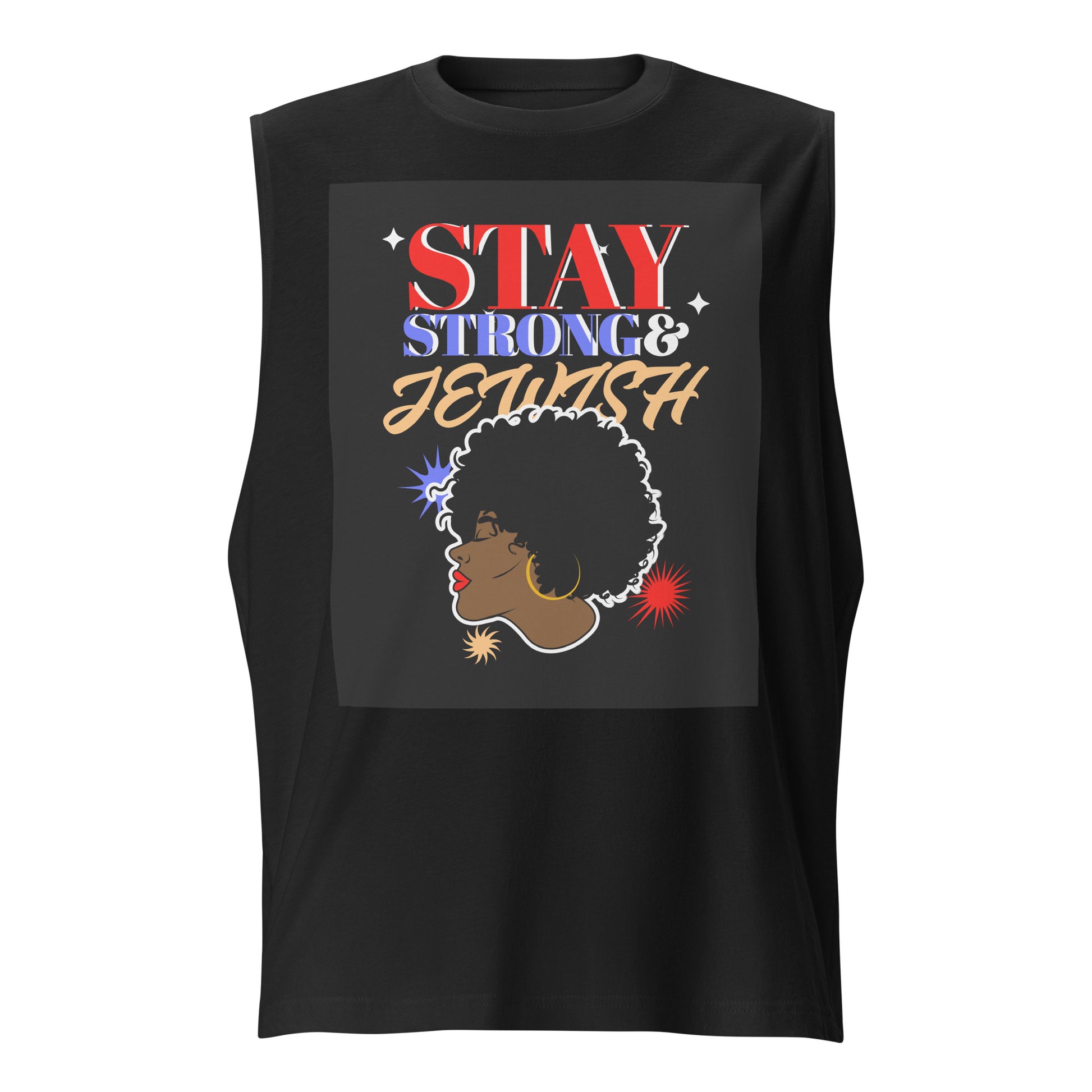 Strong & Jewish | Unisex Muscle Tank Top Jouparty