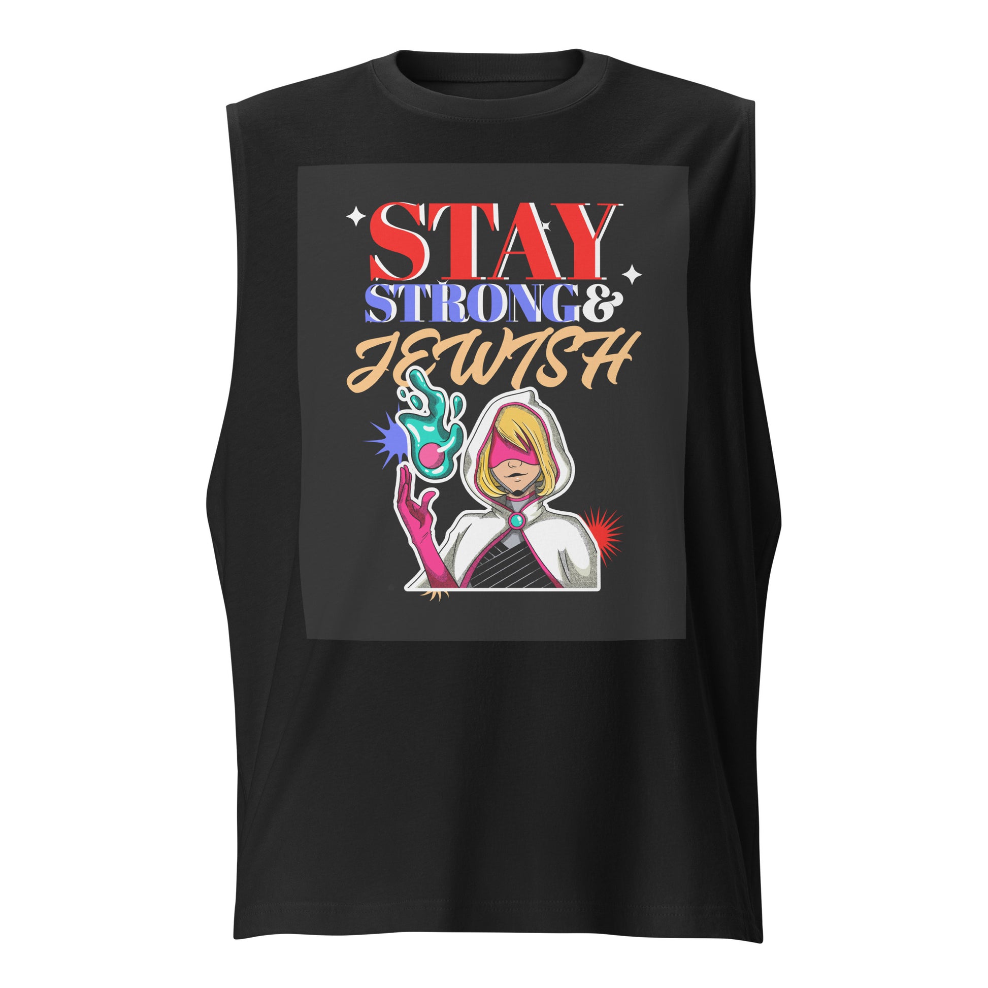 Strong & Jewish | Unisex Muscle Tank Top Jouparty