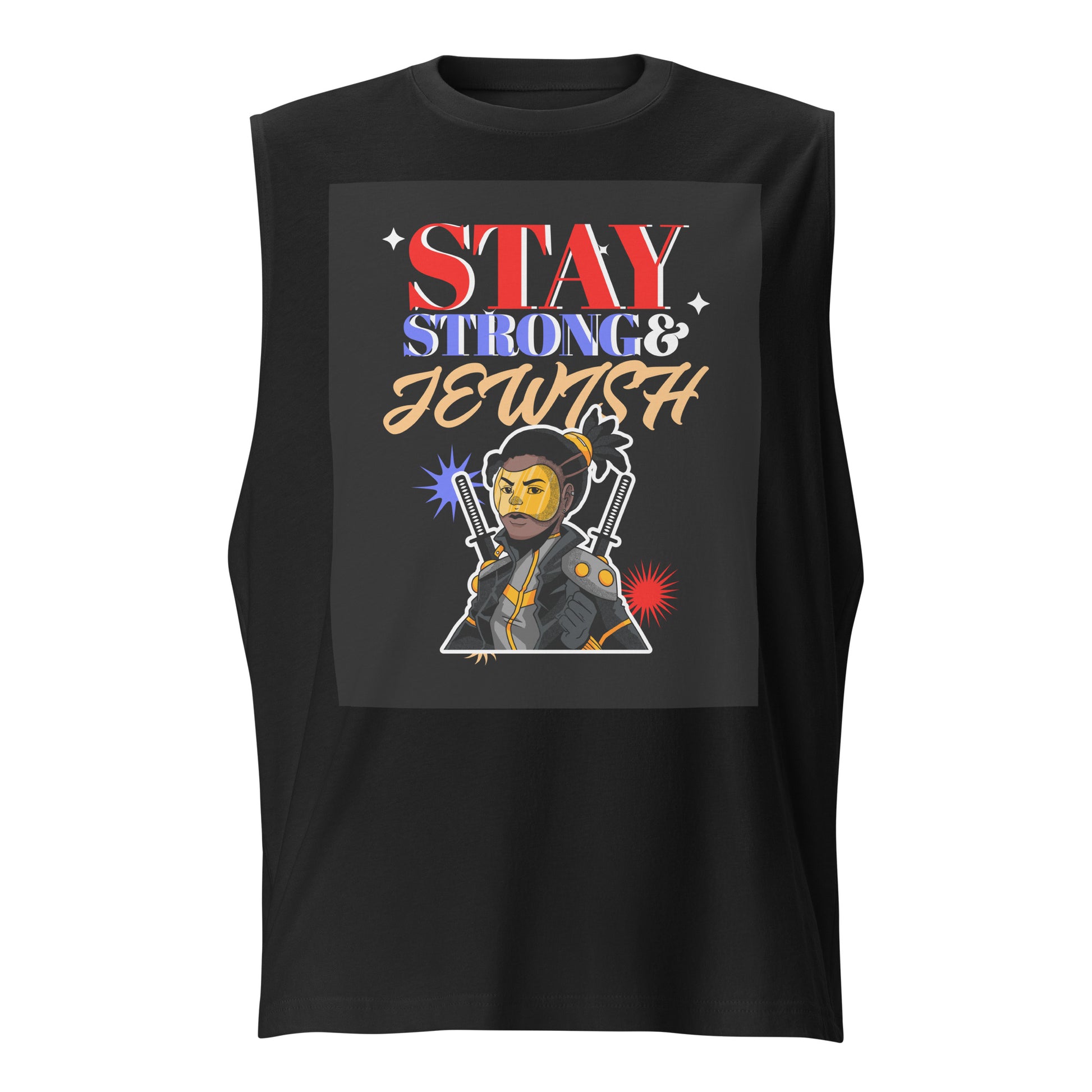 Strong & Jewish | Unisex Muscle Tank Top Jouparty