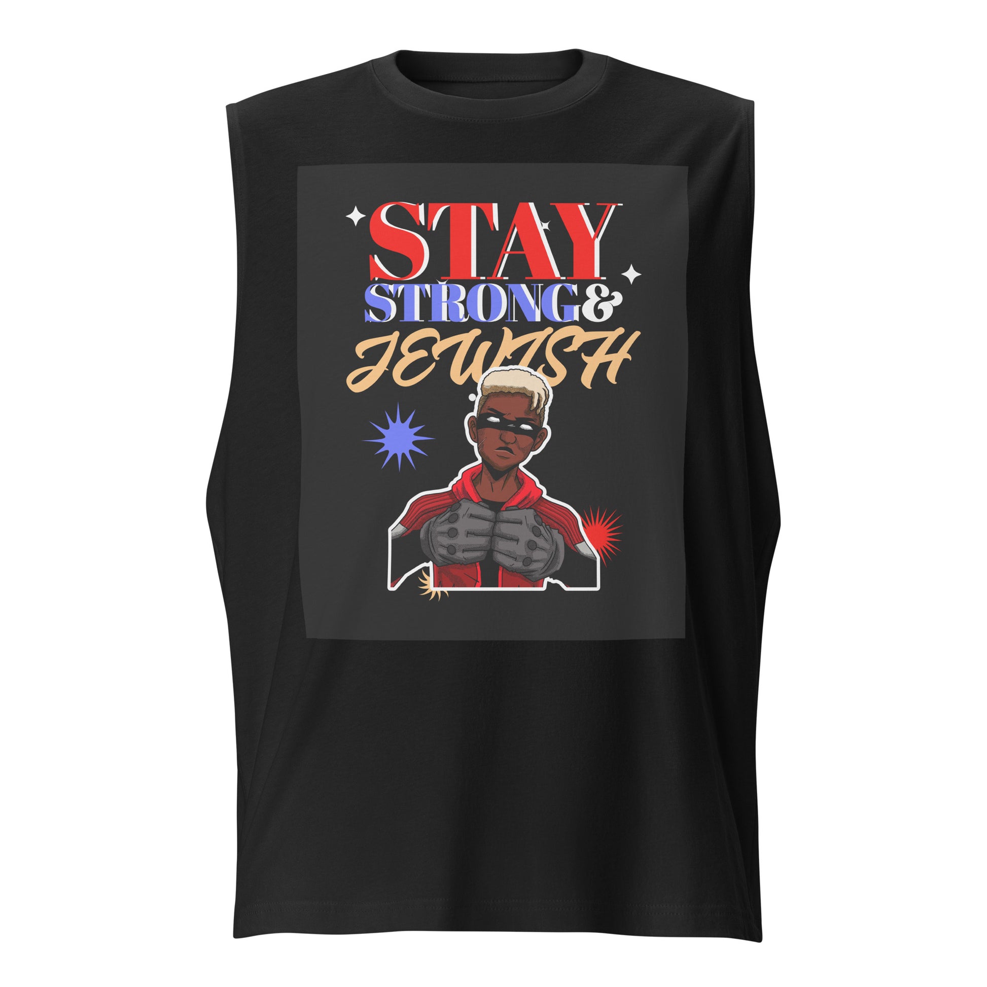 Strong & Jewish | Unisex Muscle Tank Top Jouparty