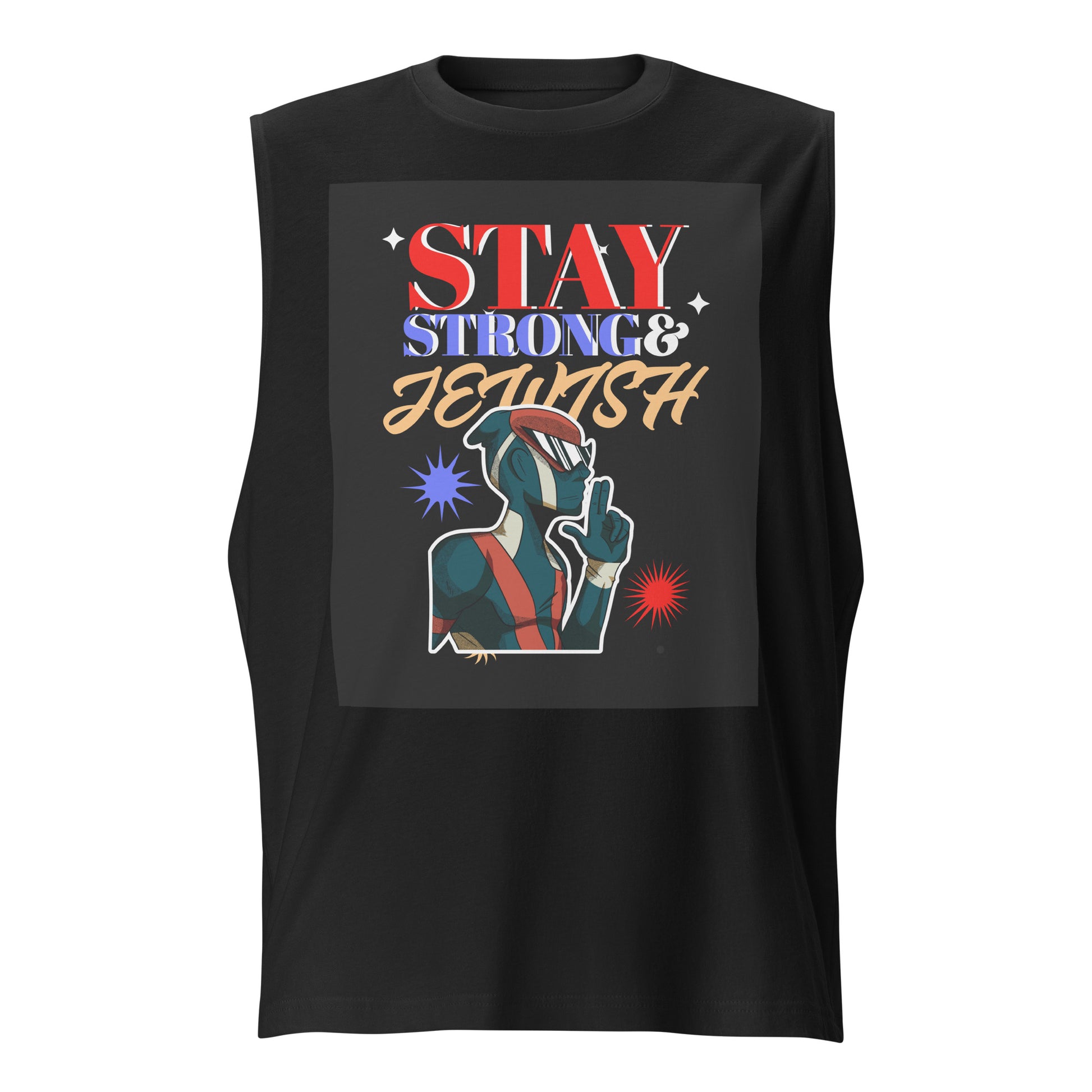 Strong & Jewish | Unisex Muscle Tank Top Jouparty