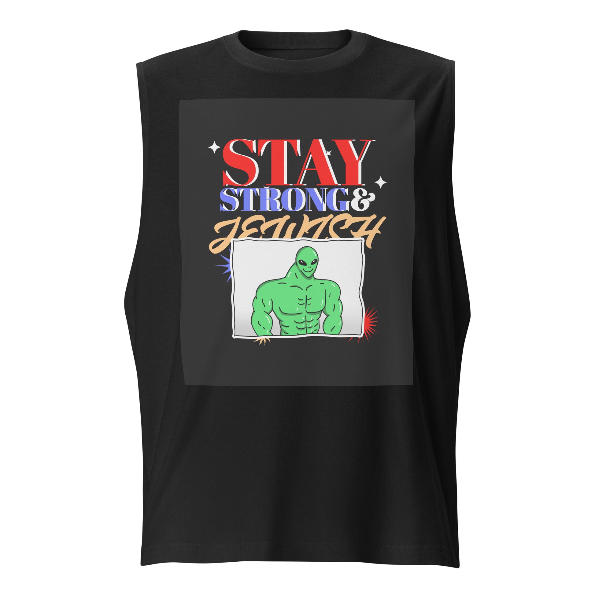 Strong & Jewish | Unisex Muscle Tank Top Jouparty