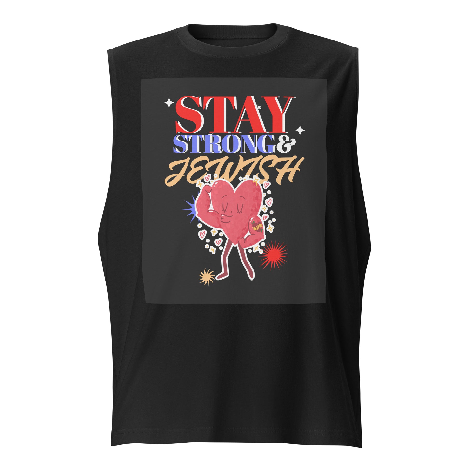 Strong & Jewish | Unisex Muscle Tank Top Jouparty
