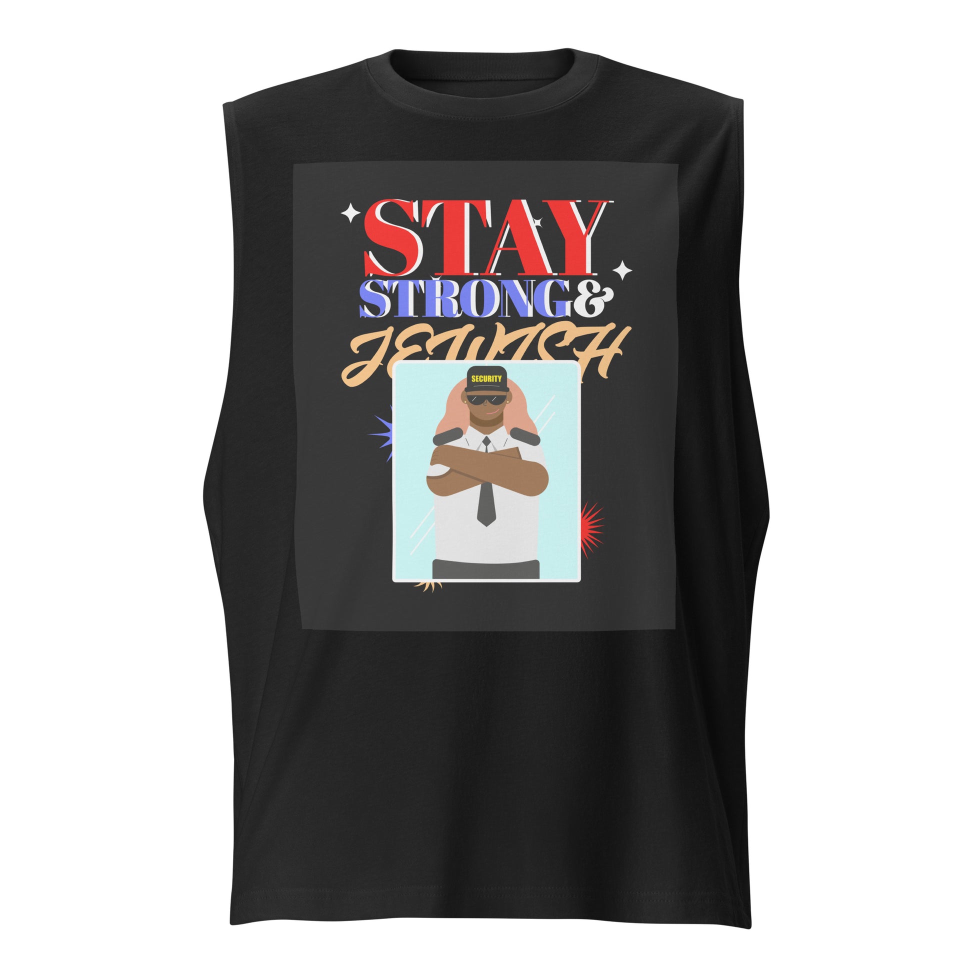 Strong & Jewish | Unisex Muscle Tank Top Jouparty