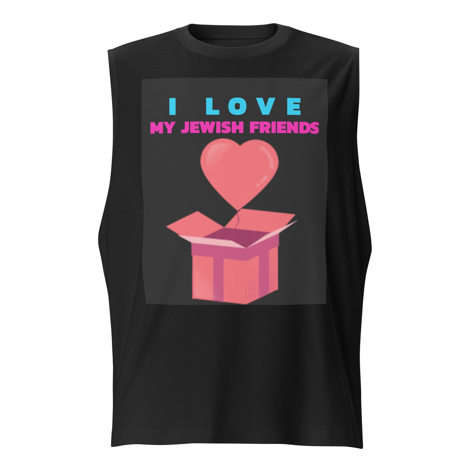 I Love My Jewish Friends | Unisex Muscle Tank Top Jouparty