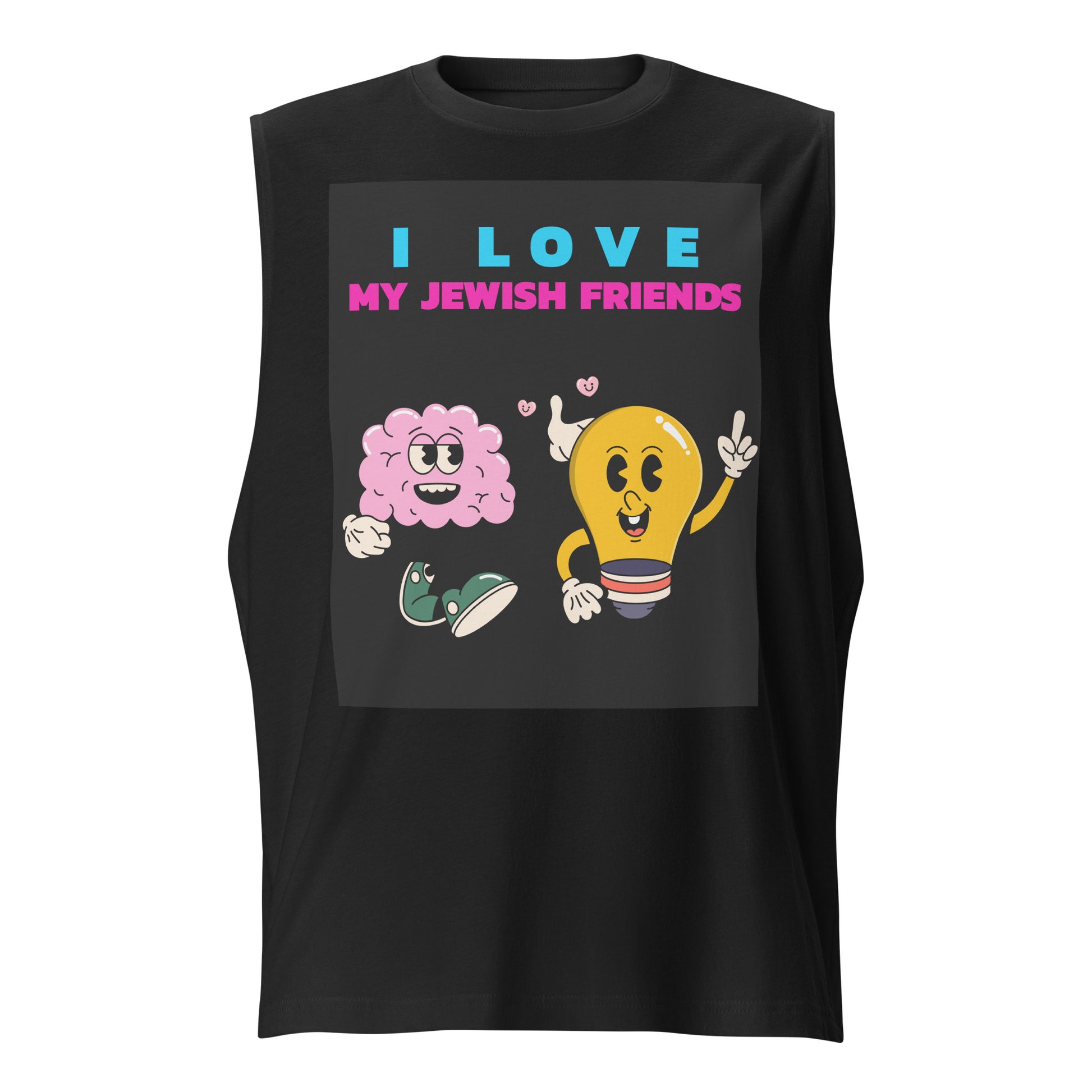 I Love My Jewish Friends | Unisex Muscle Tank Top Jouparty
