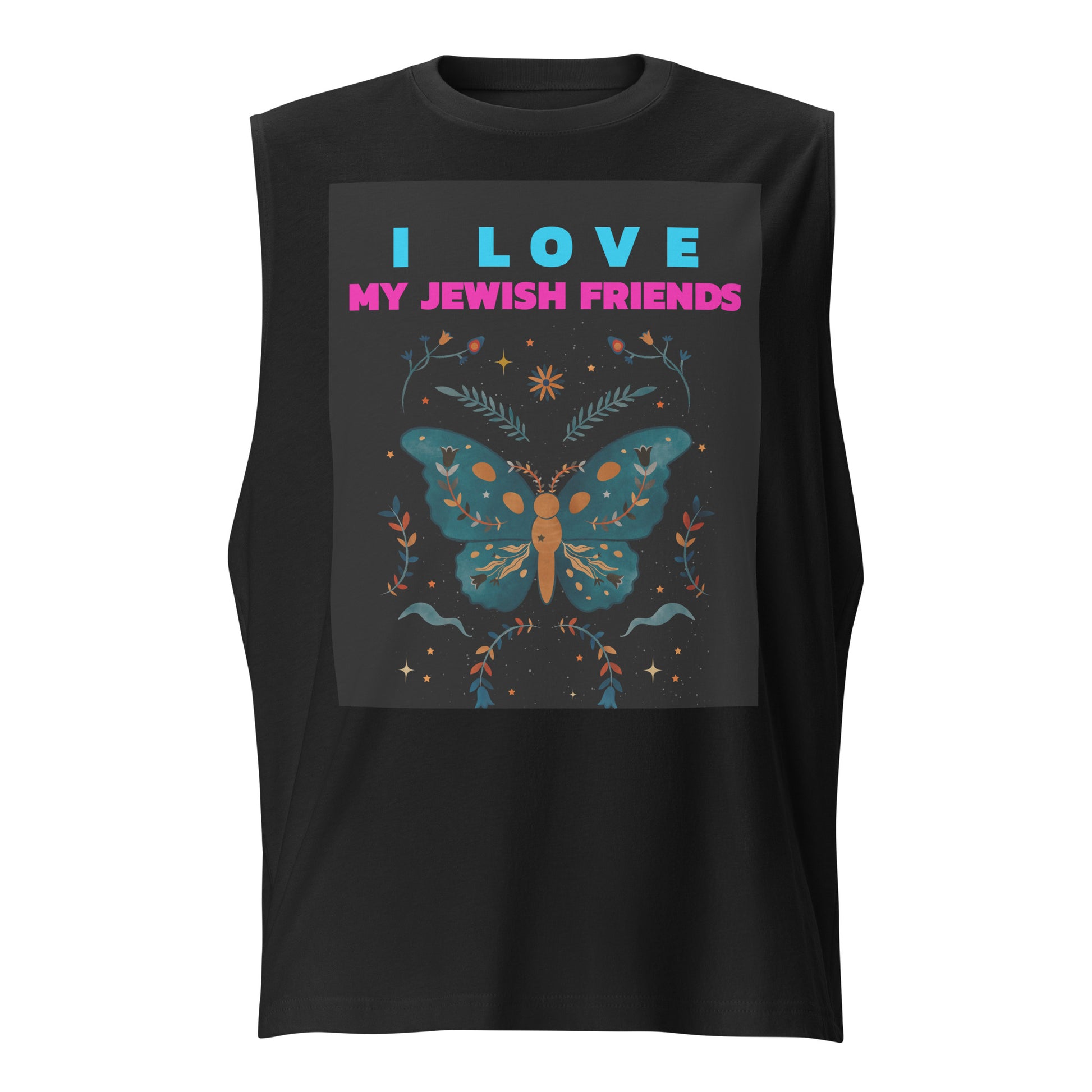 I Love My Jewish Friends | Unisex Muscle Tank Top Jouparty