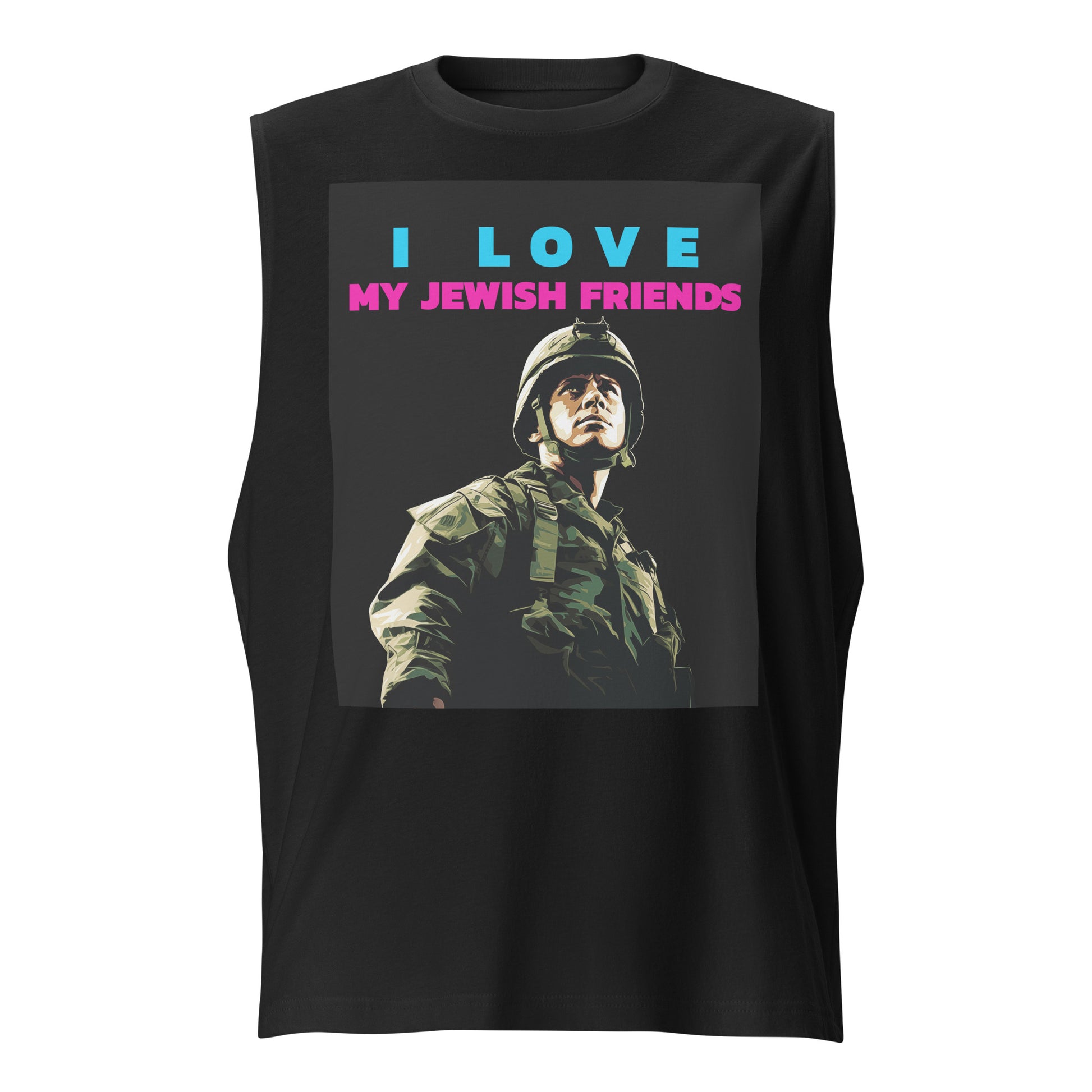 I Love My Jewish Friends | Unisex Muscle Tank Top Jouparty