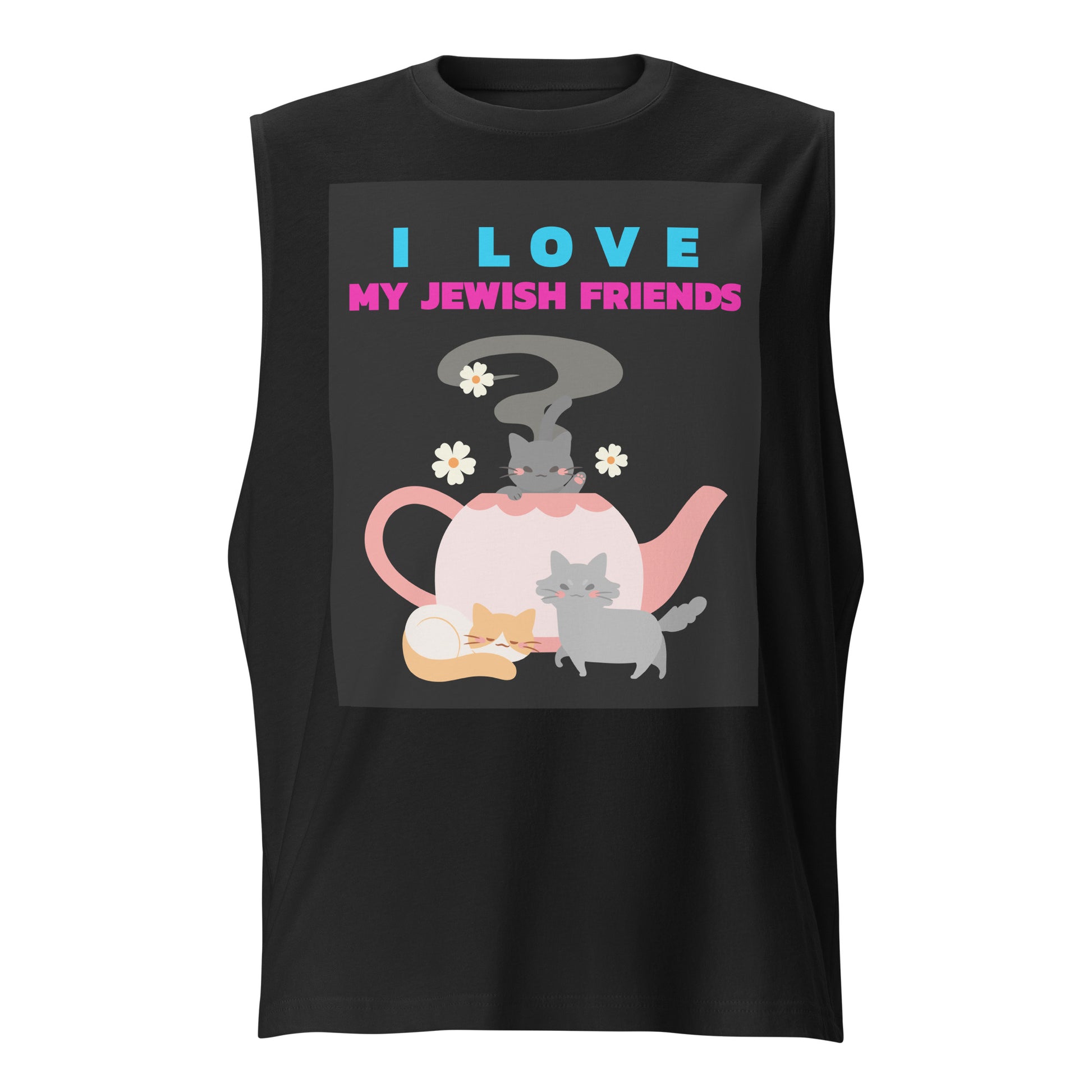 I Love My Jewish Friends | Unisex Muscle Tank Top Jouparty