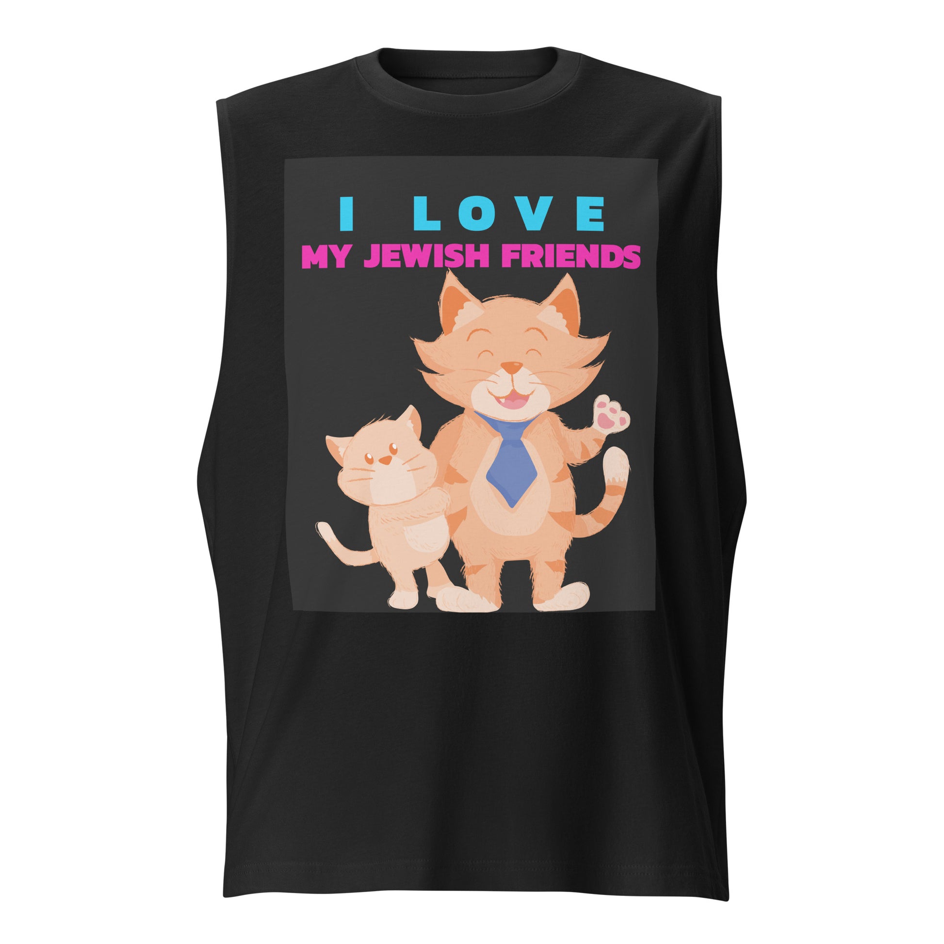 I Love My Jewish Friends | Unisex Muscle Tank Top