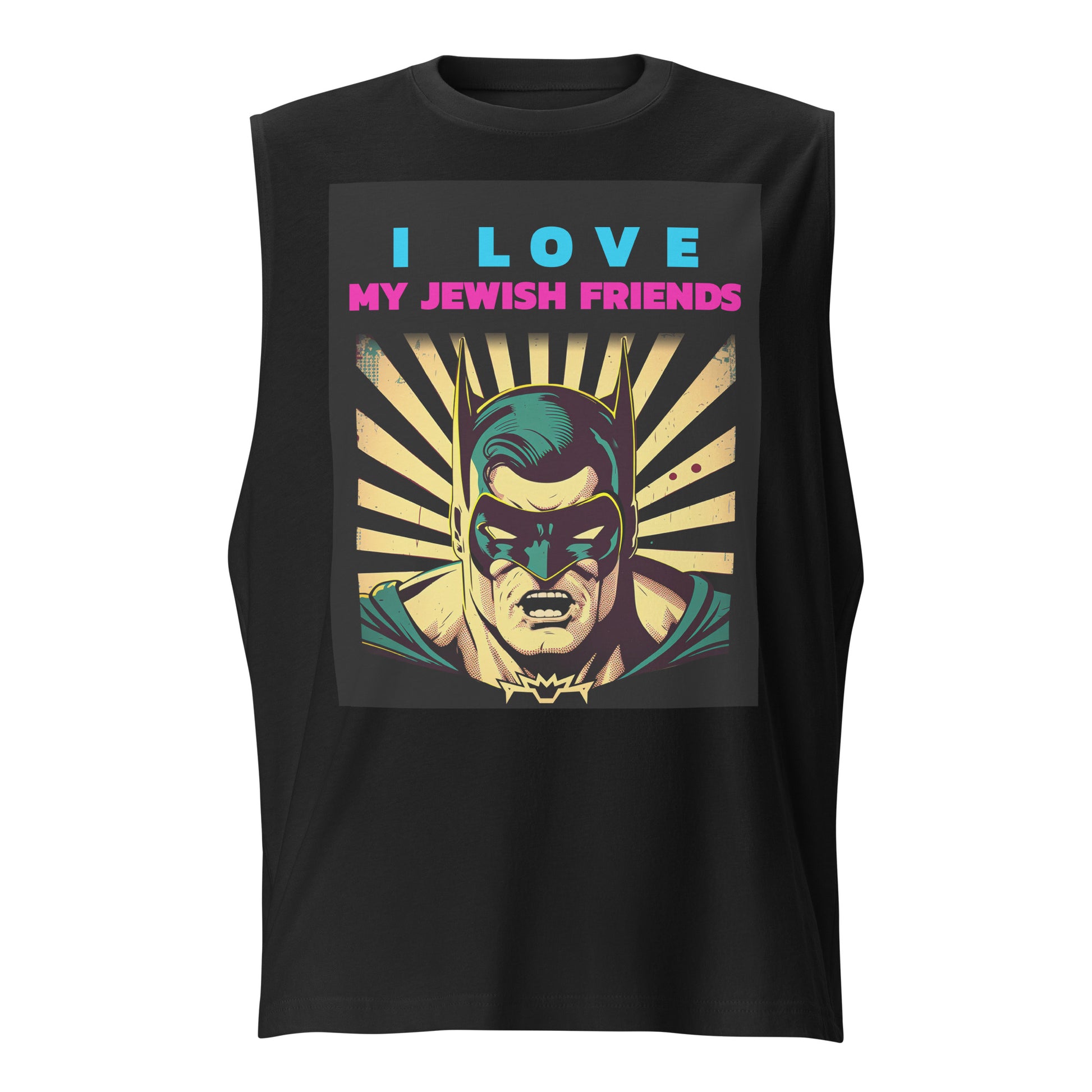 I Love My Jewish Friends | Unisex Muscle Tank Top