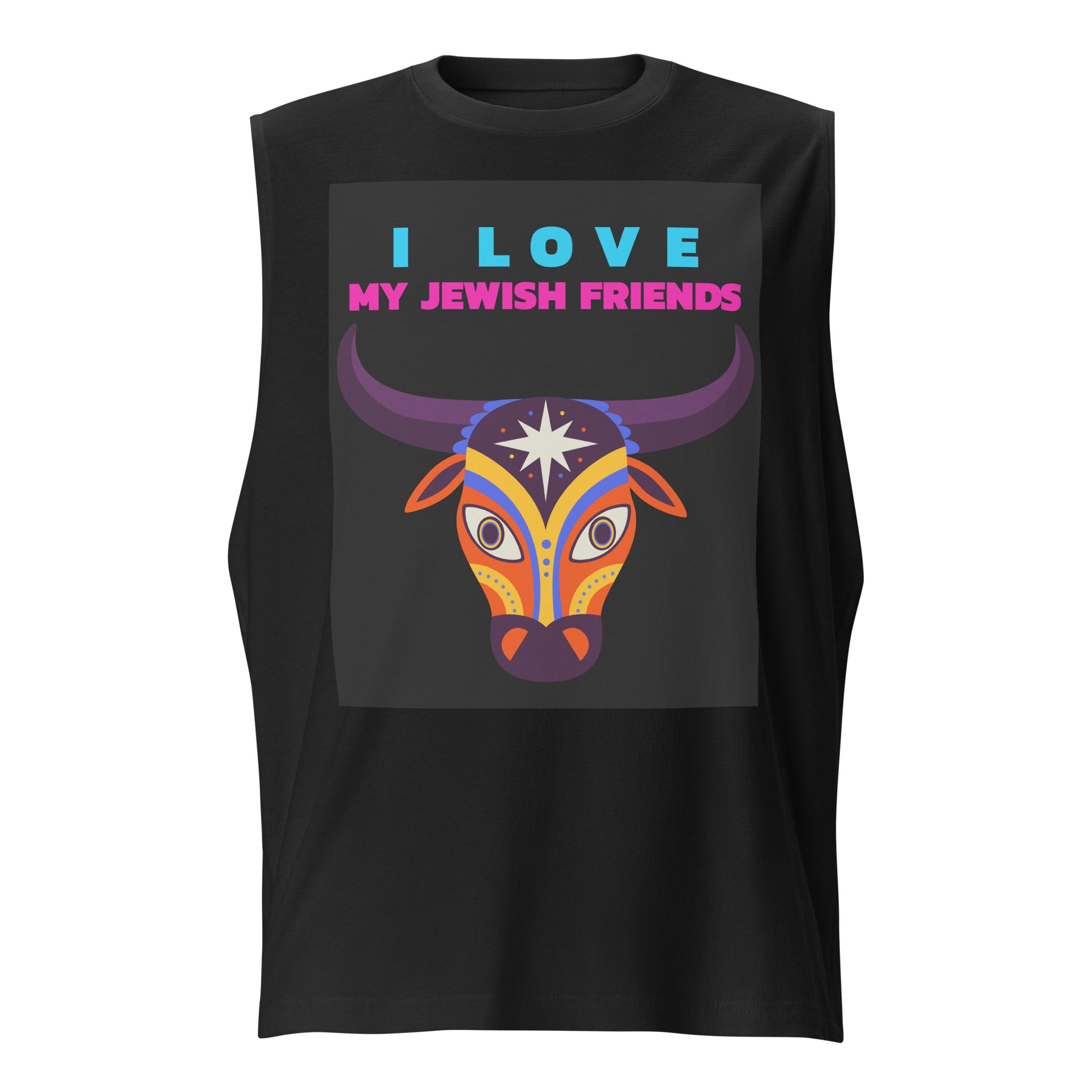 I Love My Jewish Friends | Unisex Muscle Tank Top Jouparty