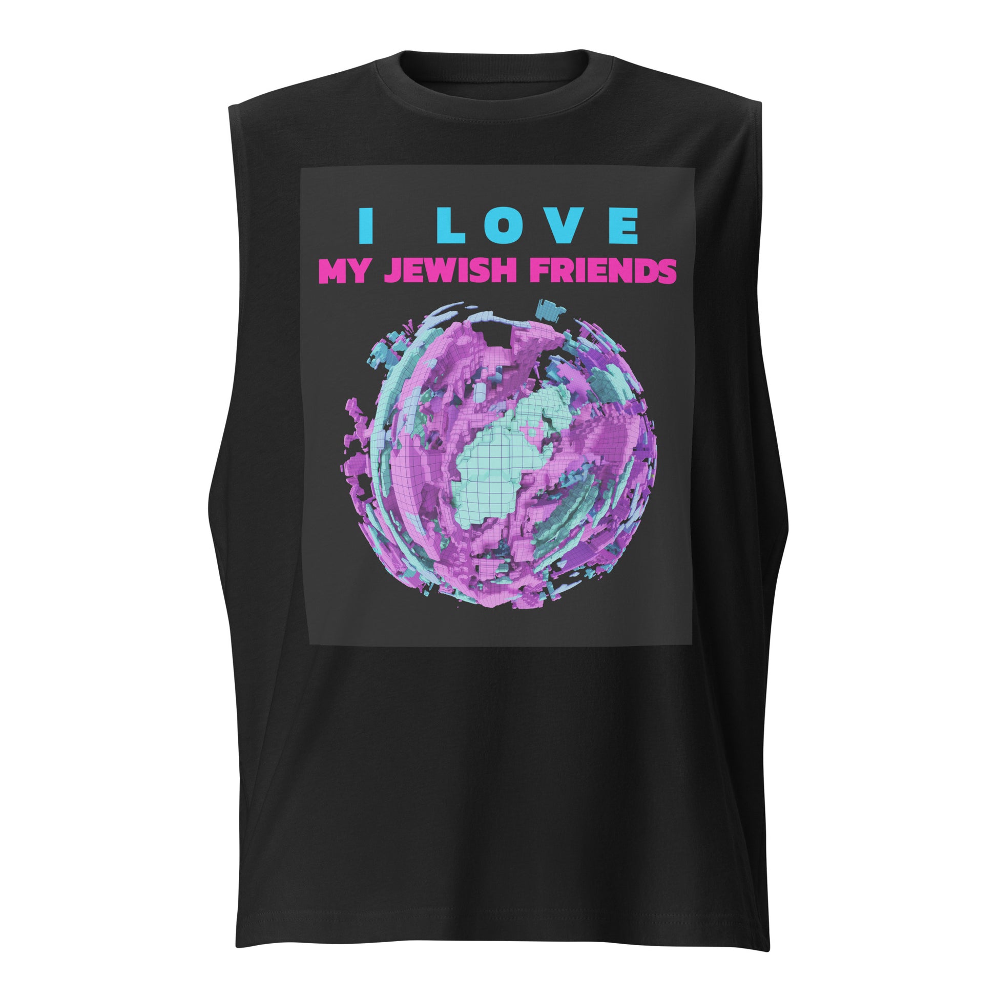I Love My Jewish Friends | Unisex Muscle Tank Top Jouparty