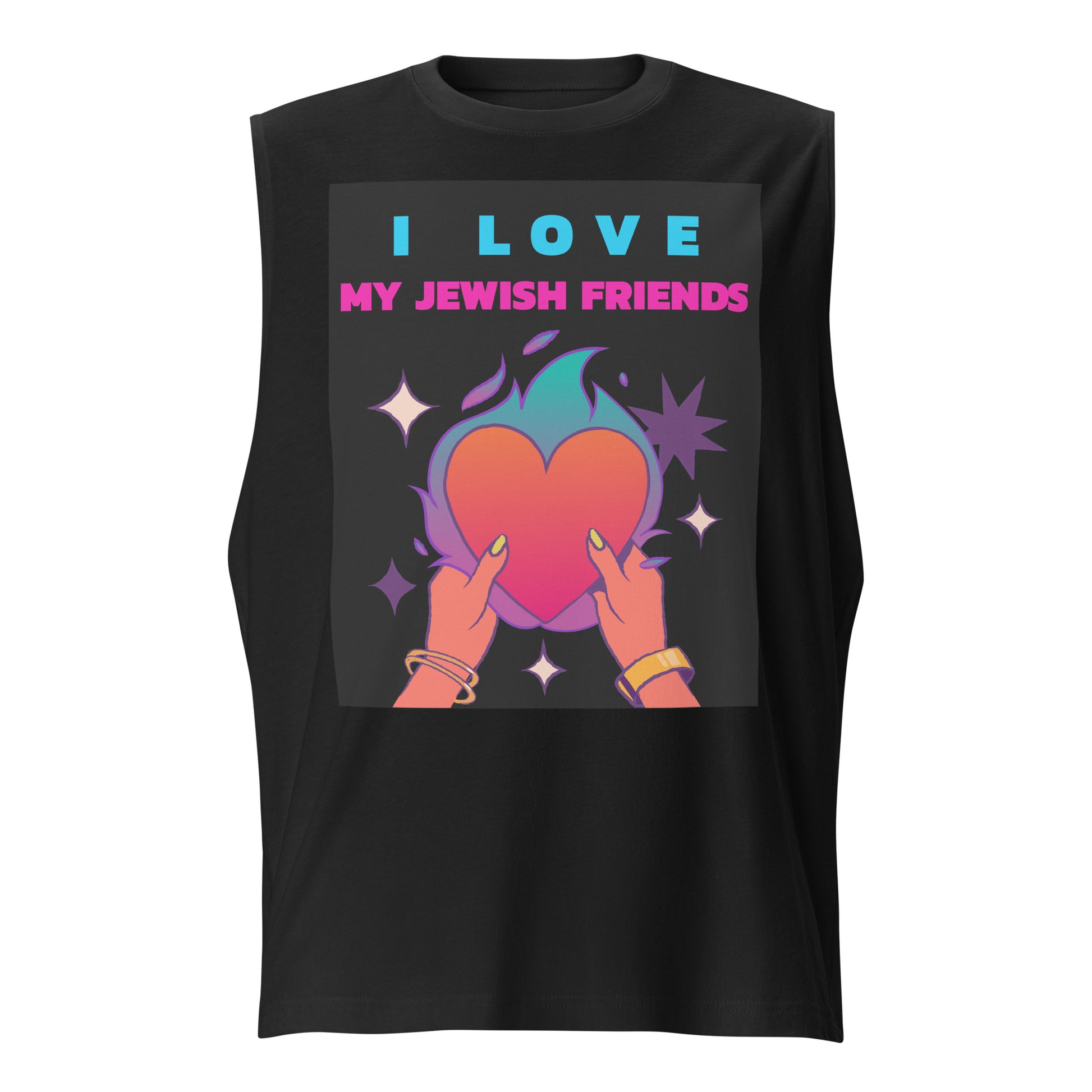 I Love My Jewish Friends | Unisex Muscle Tank Top