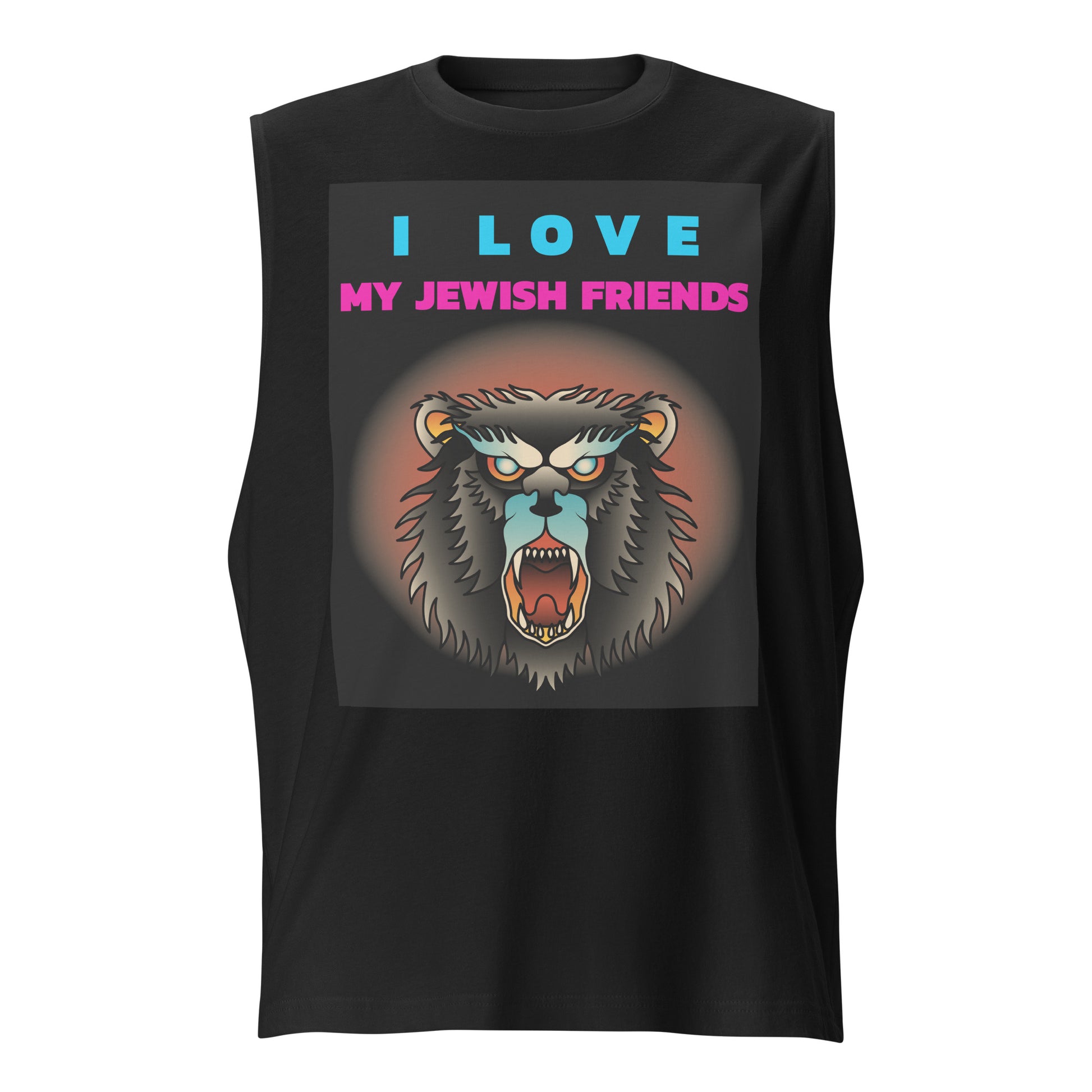 I Love My Jewish Friends | Unisex Muscle Tank Top