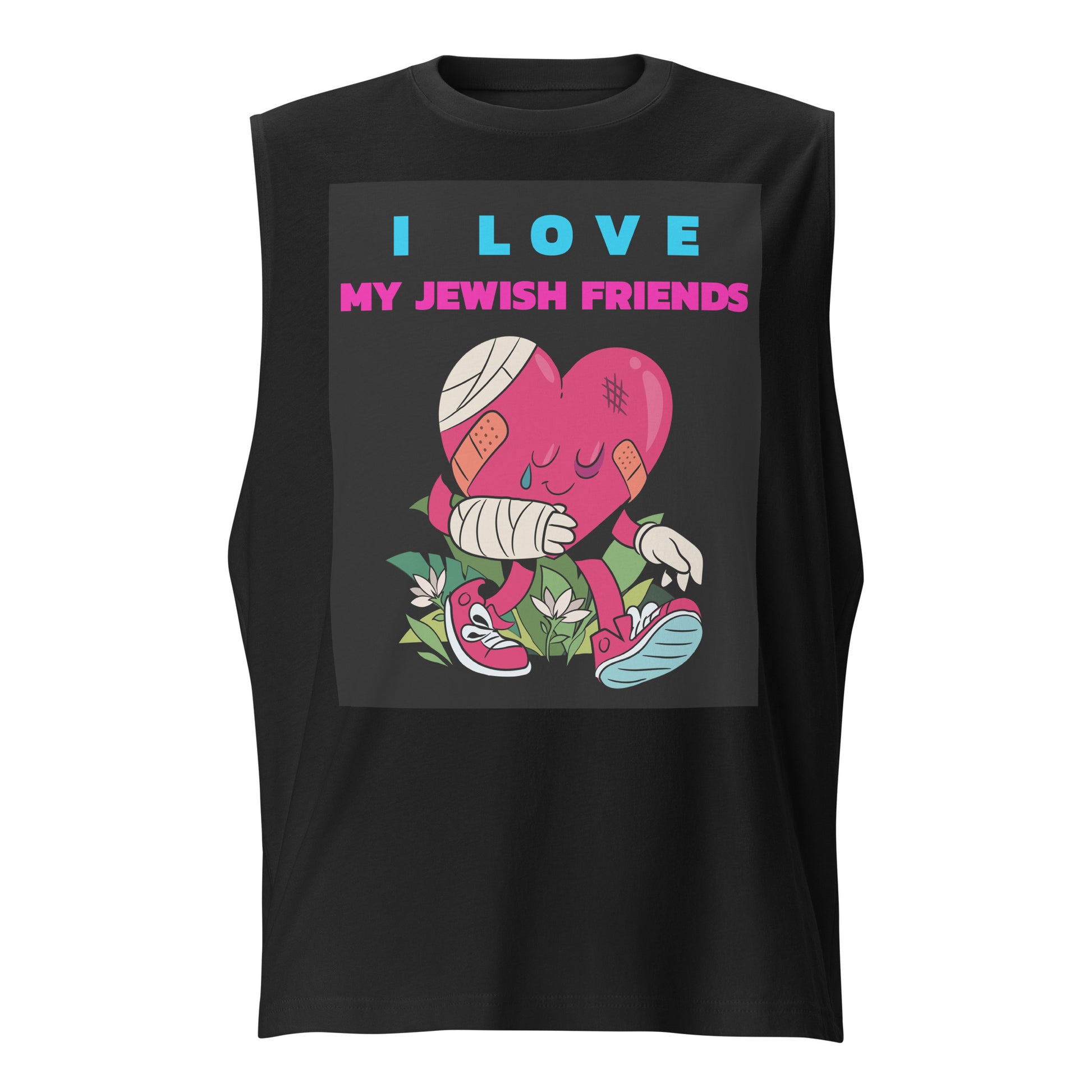 I Love My Jewish Friends | Unisex Muscle Tank Top Jouparty
