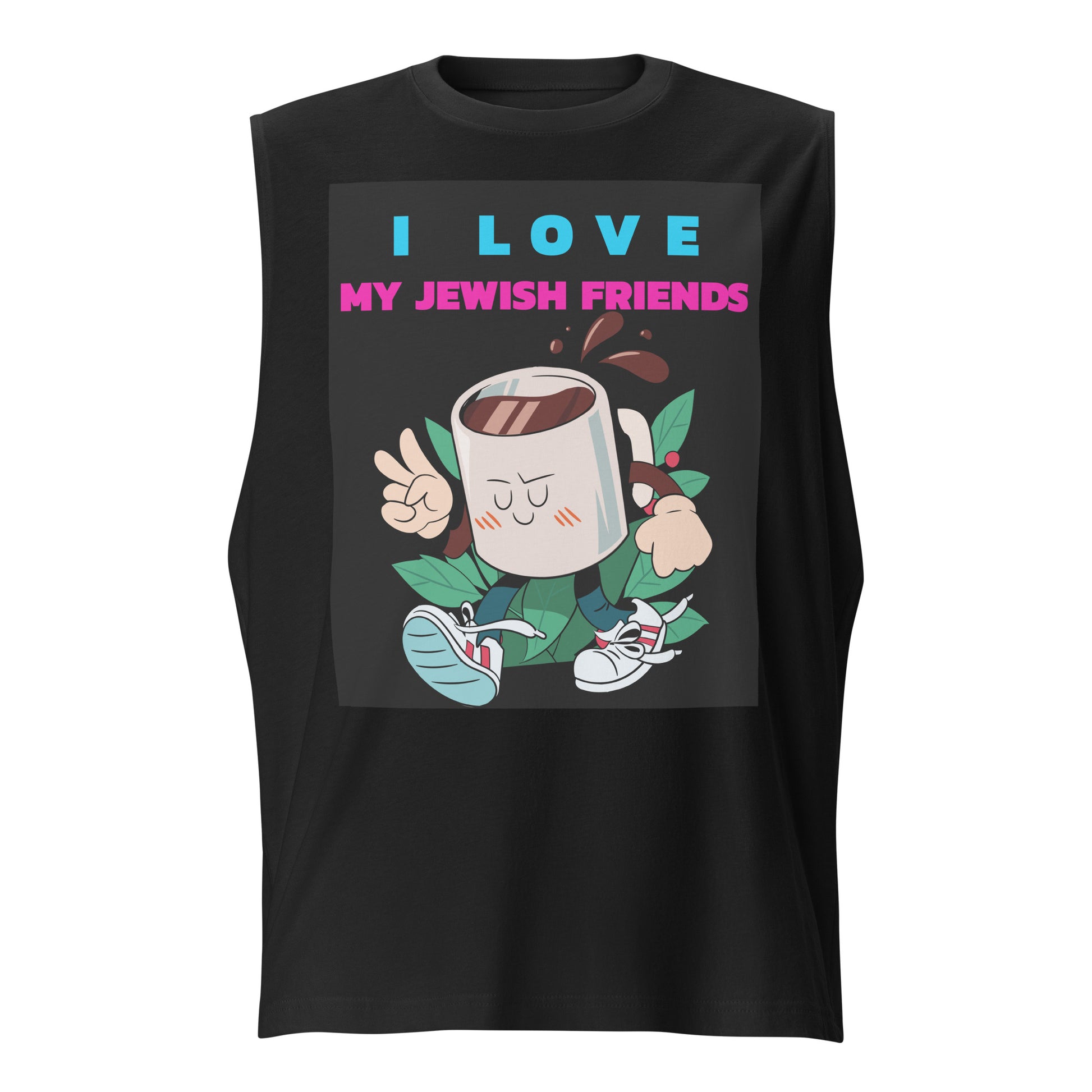 I Love My Jewish Friends | Unisex Muscle Tank Top