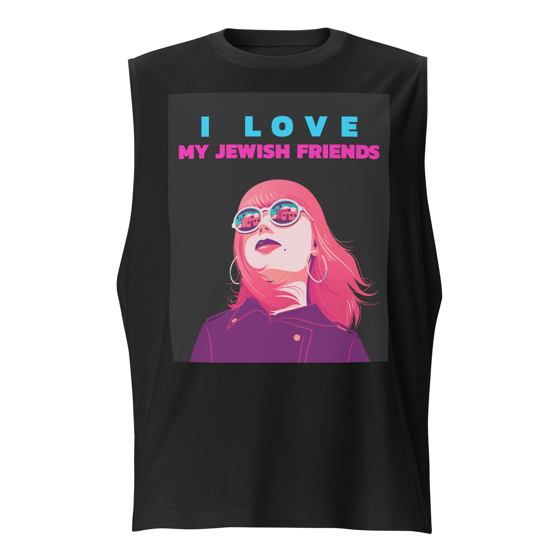 I Love My Jewish Friends | Unisex Muscle Tank Top Jouparty