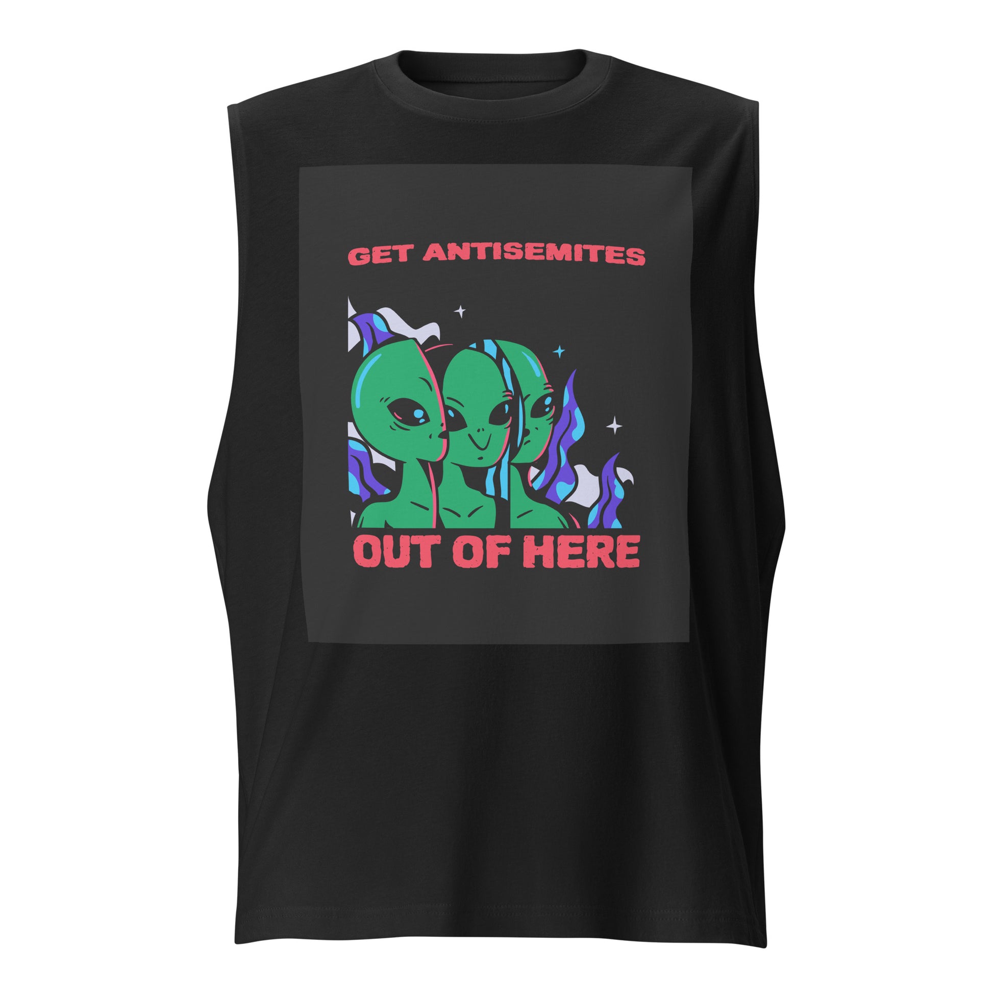 Get Alien Out | Antisemitism | Unisex Muscle Tank Top Jouparty