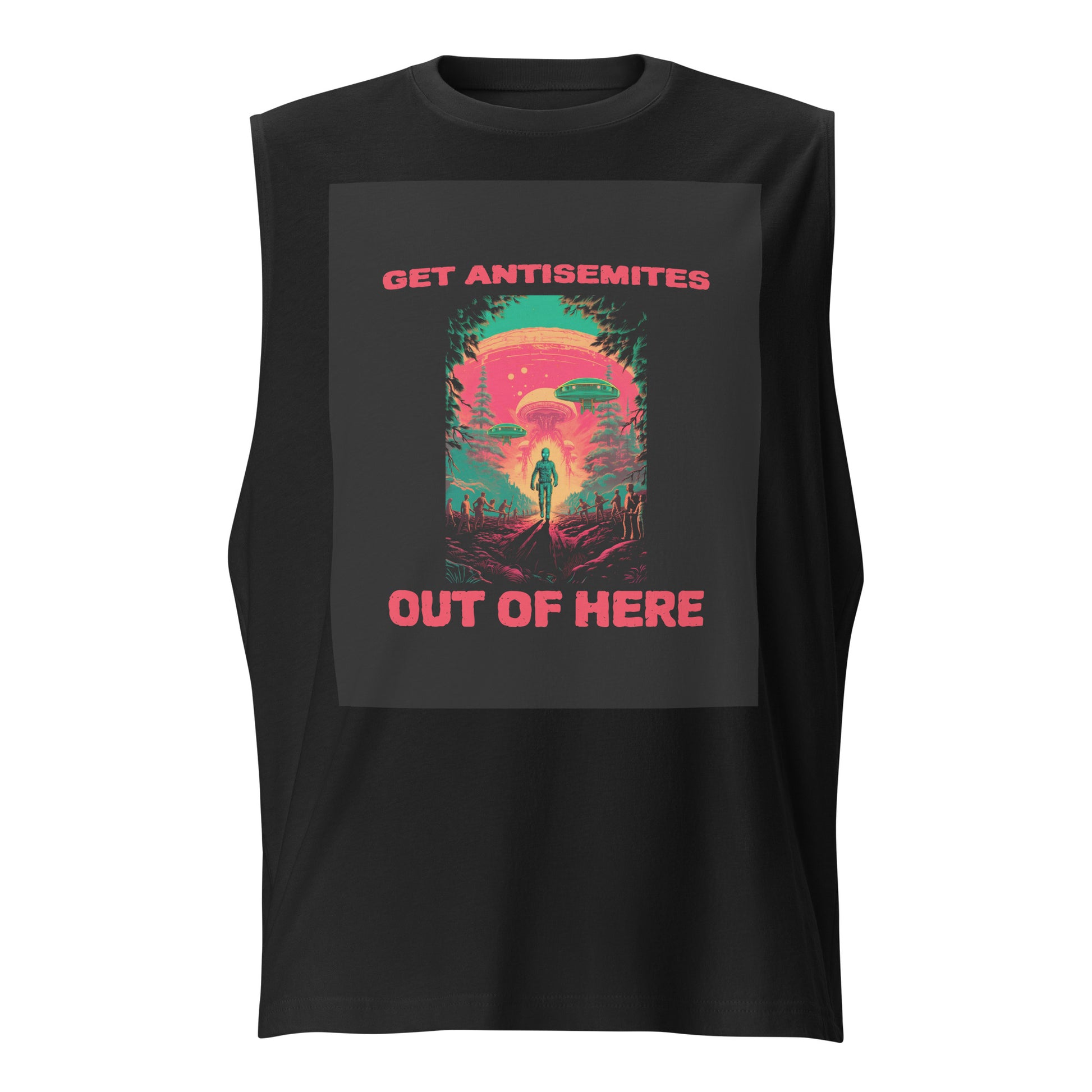 Get Alien Out | Antisemitism | Unisex Muscle Tank Top