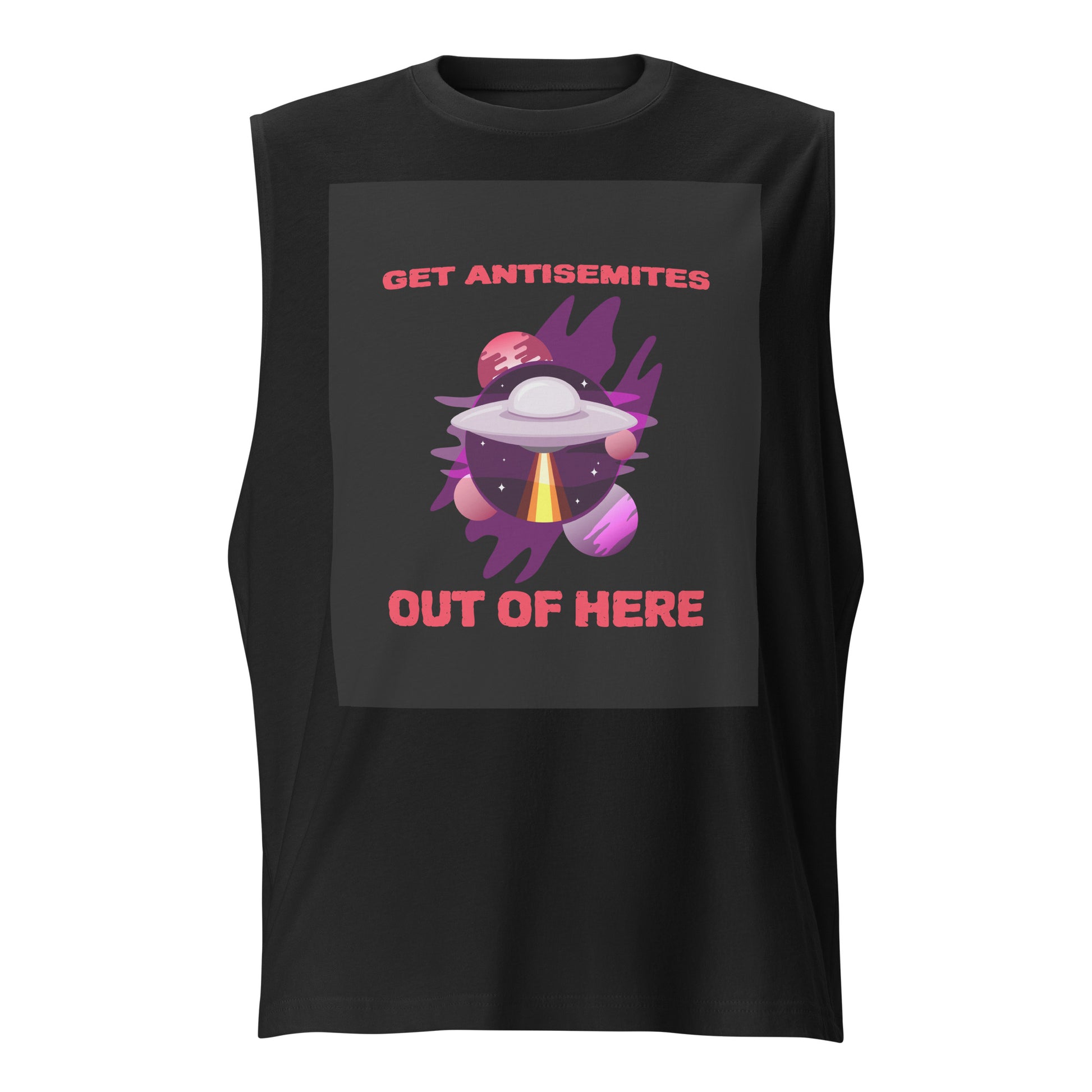 Get Alien Out | Antisemitism | Unisex Muscle Tank Top Jouparty