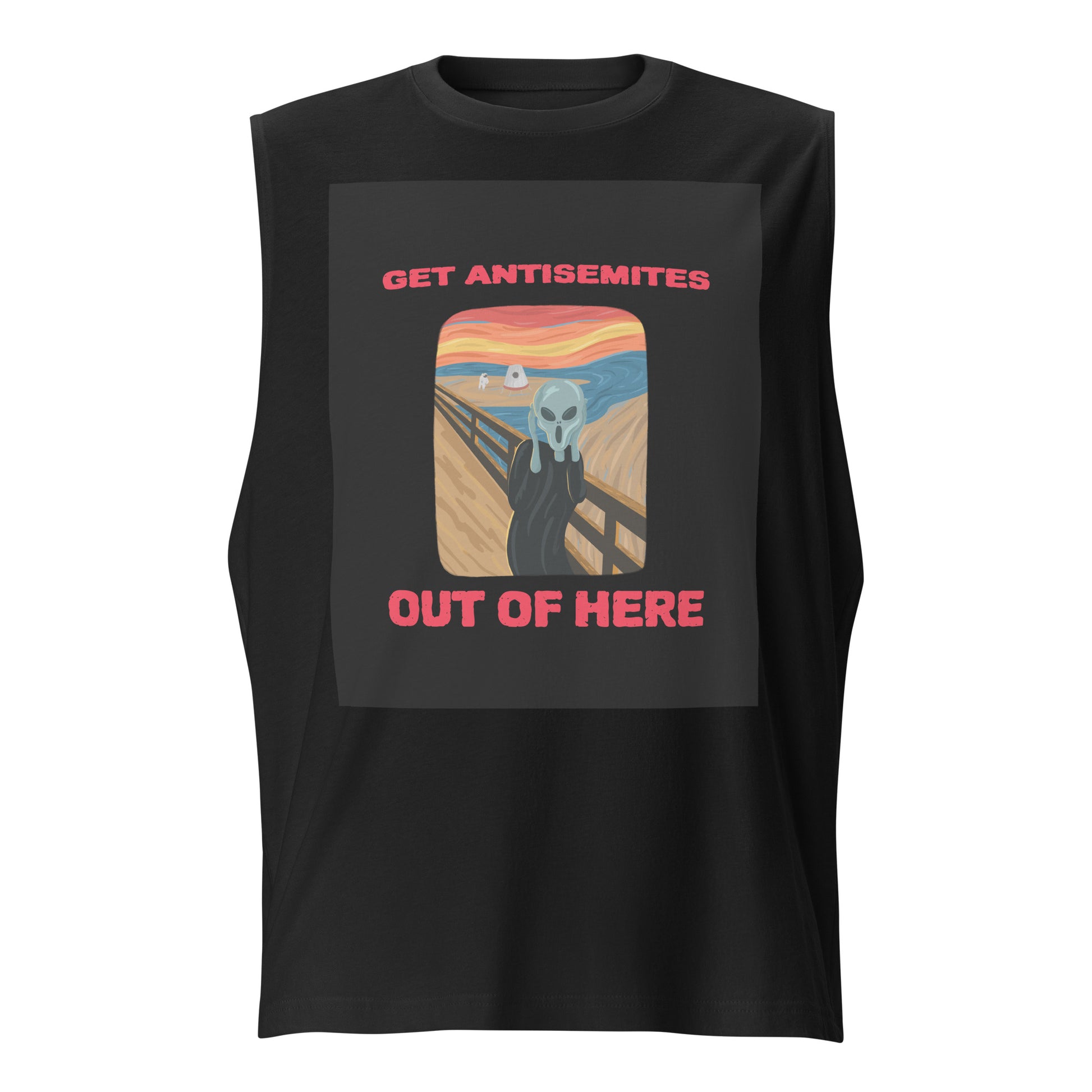 Get Alien Out | Antisemitism | Unisex Muscle Tank Top Jouparty